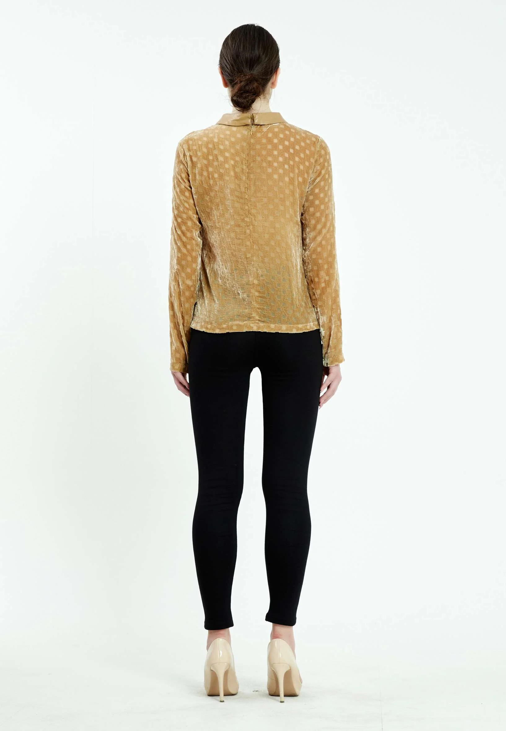 Long Sleeve Geometric Regular Blouse ser21214 - Image 4