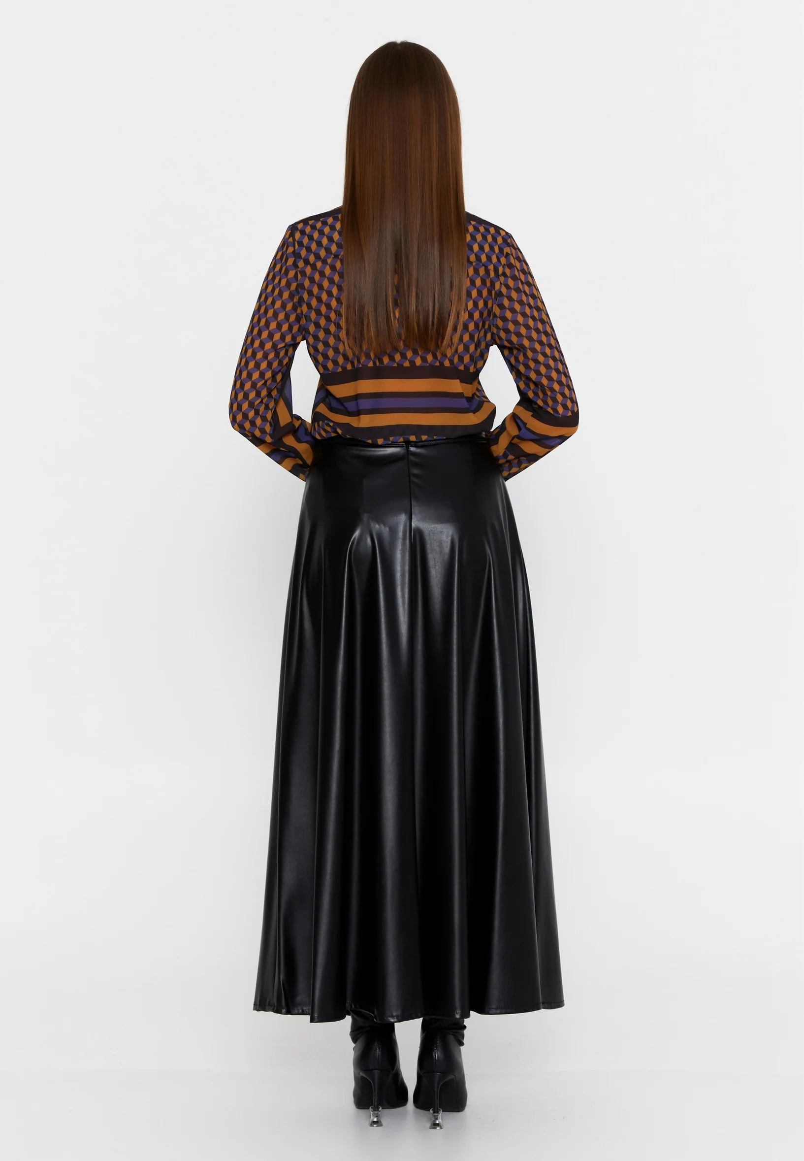 Long Sleeve Geometric Regular Shirt sea6415 - Image 15