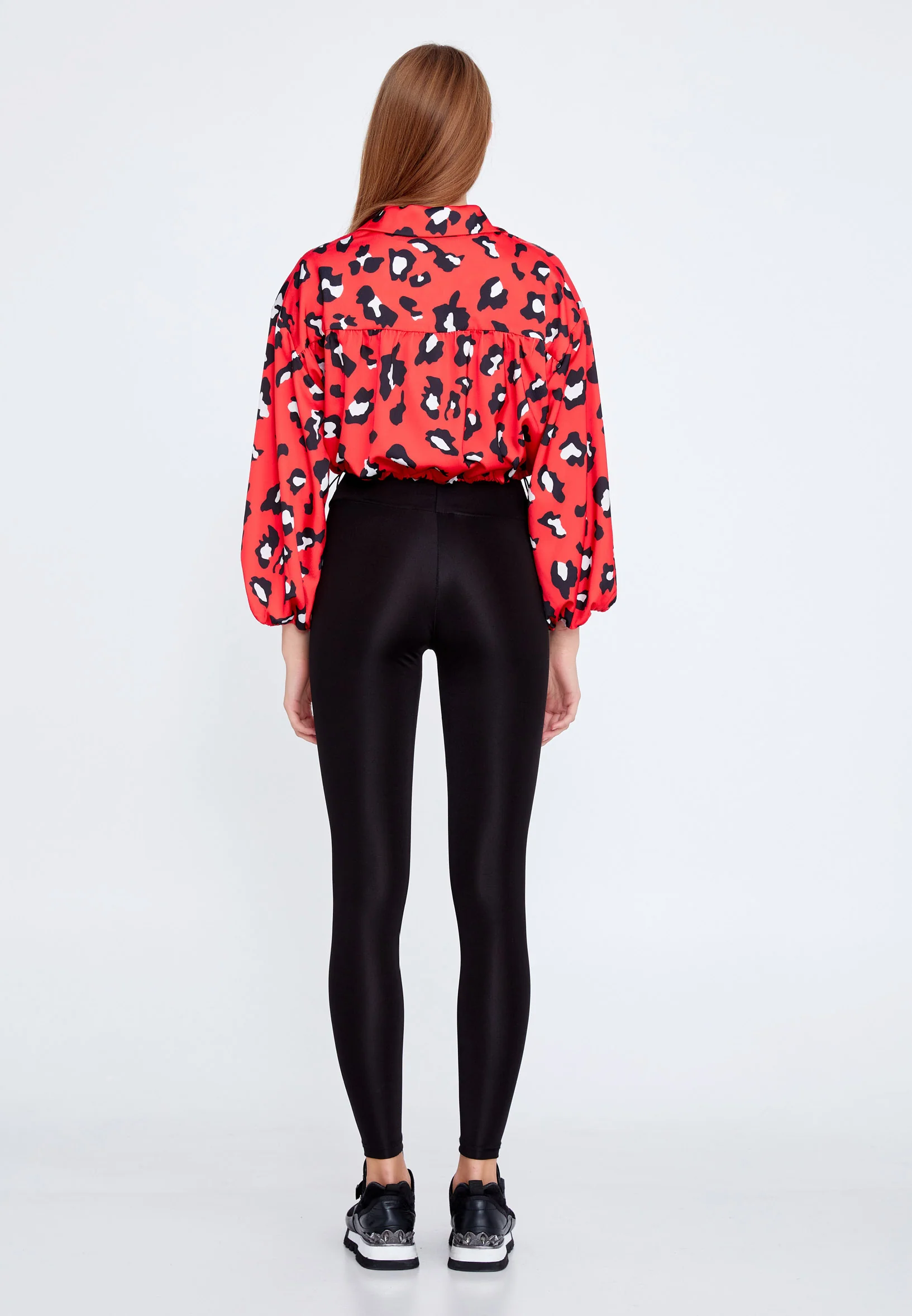 Long Sleeve Graphic Regular Blouse ber22k4125 - Image 12