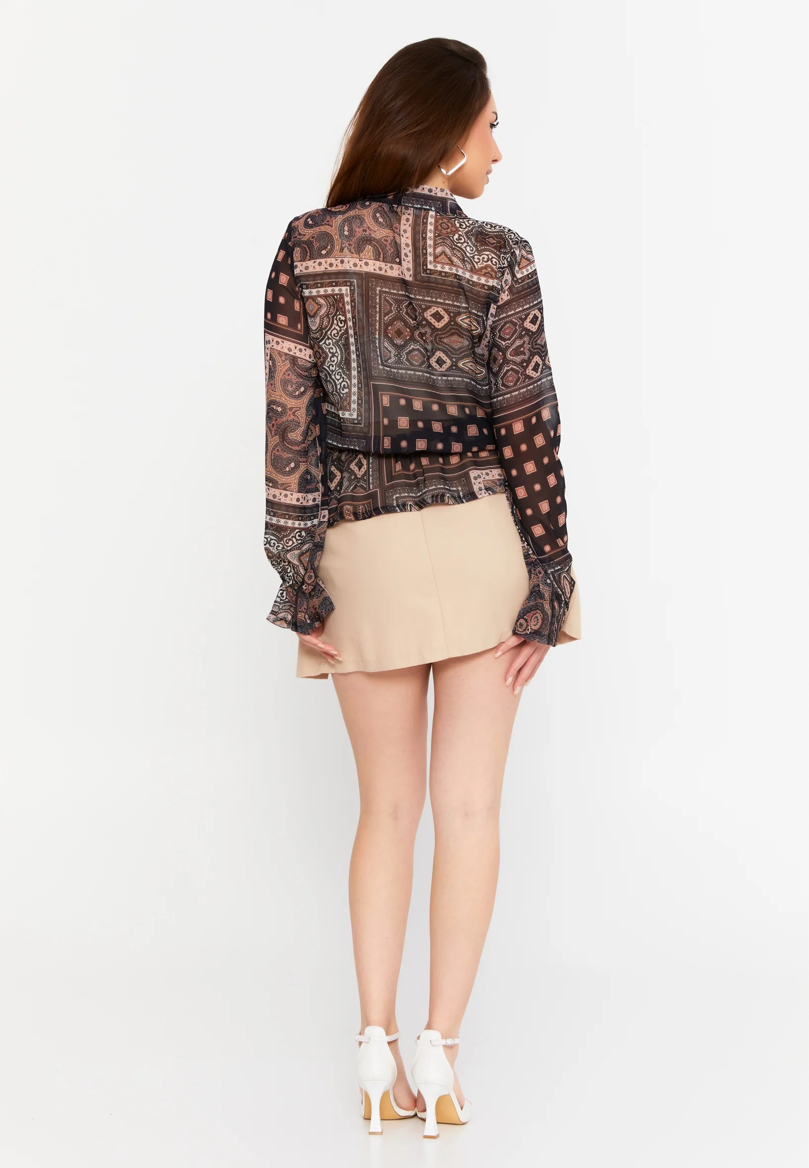 Long Sleeve Graphic Regular Blouse divzec2413 - Image 11