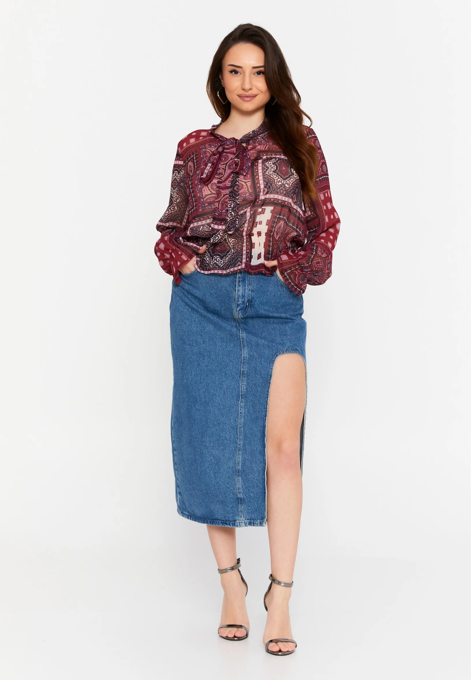 Long Sleeve Graphic Regular Blouse divzec2413 - Image 18