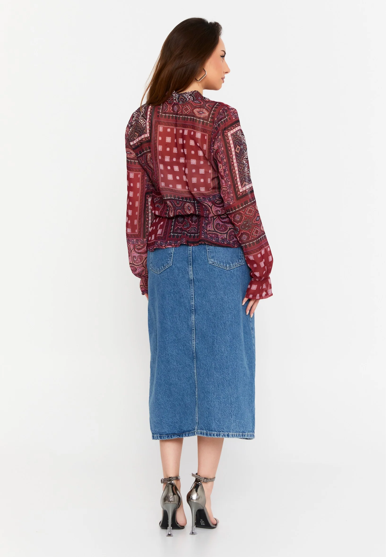 Long Sleeve Graphic Regular Blouse divzec2413 - Image 19