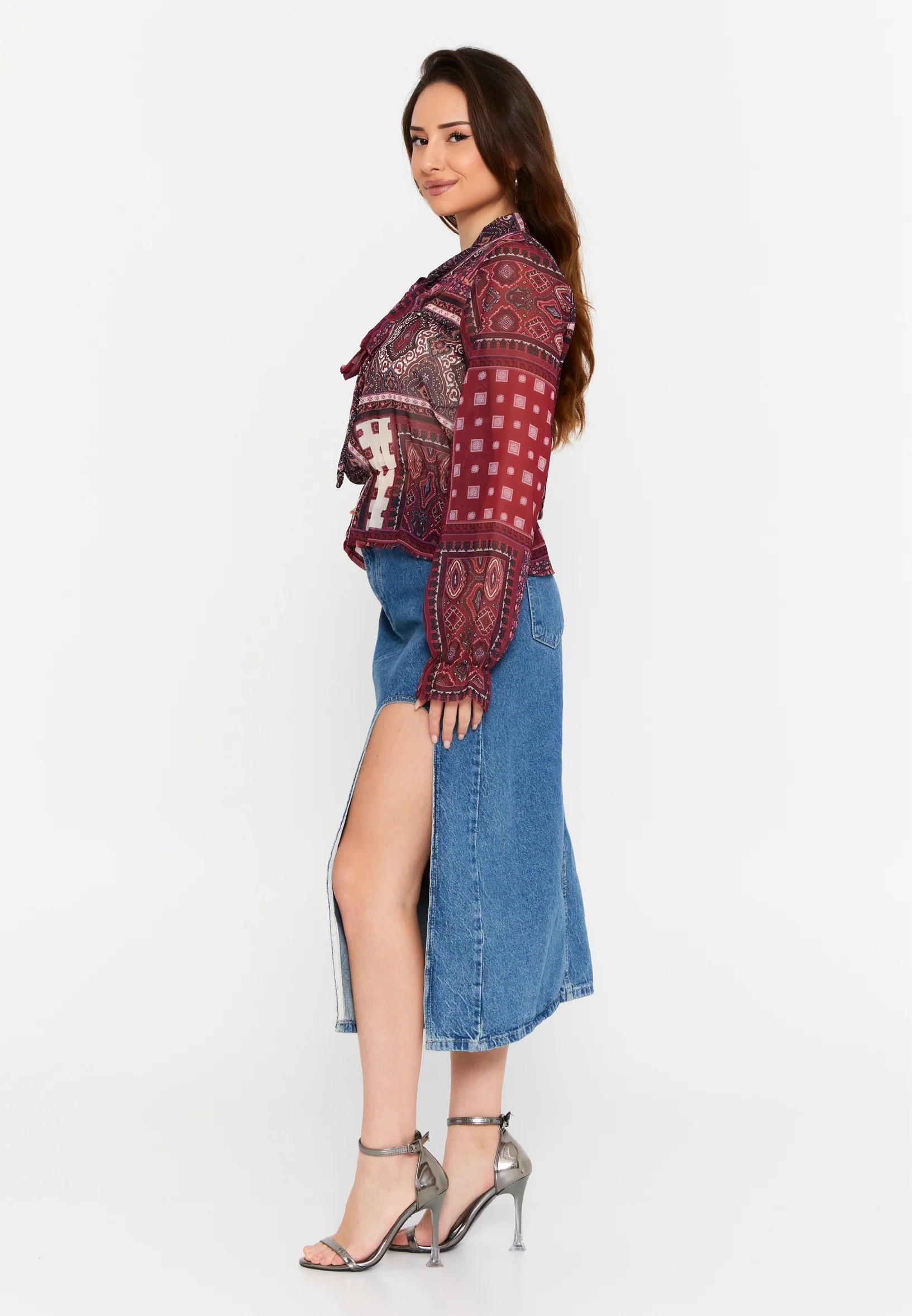 Long Sleeve Graphic Regular Blouse divzec2413 - Image 20