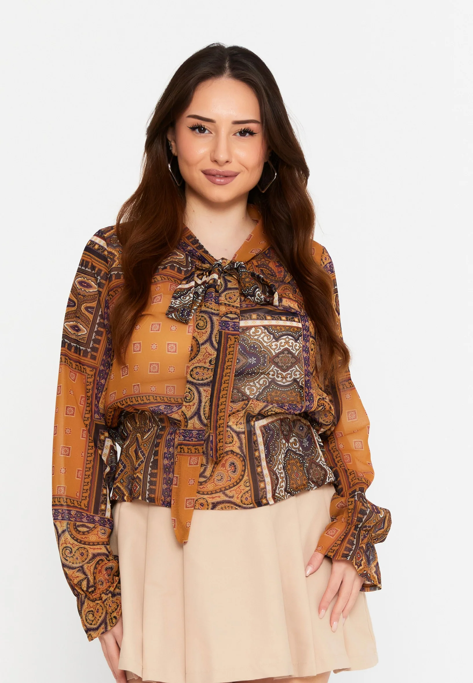 Long Sleeve Graphic Regular Blouse divzec2413 - Image 21