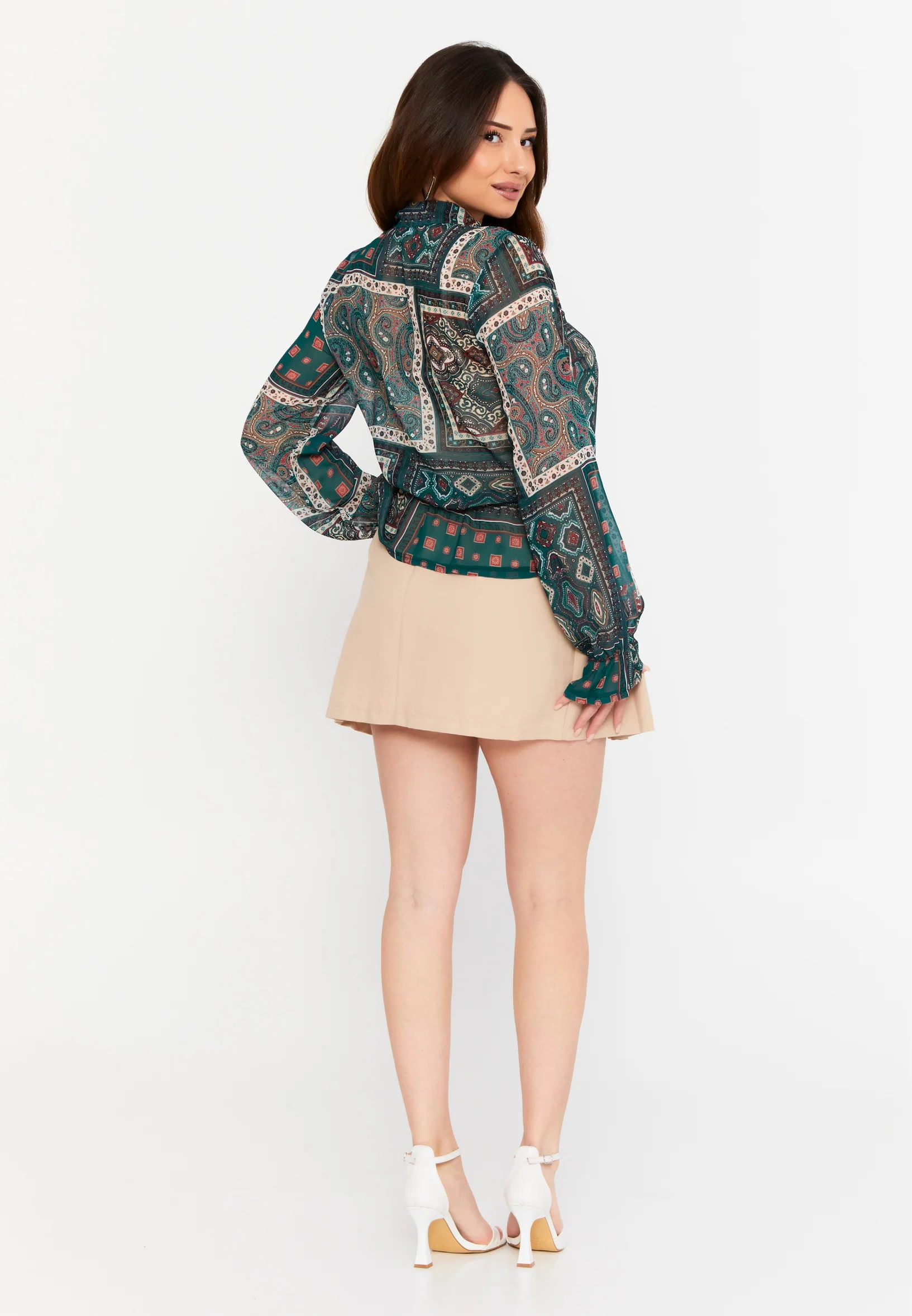Long Sleeve Graphic Regular Blouse divzec2413 - Image 7