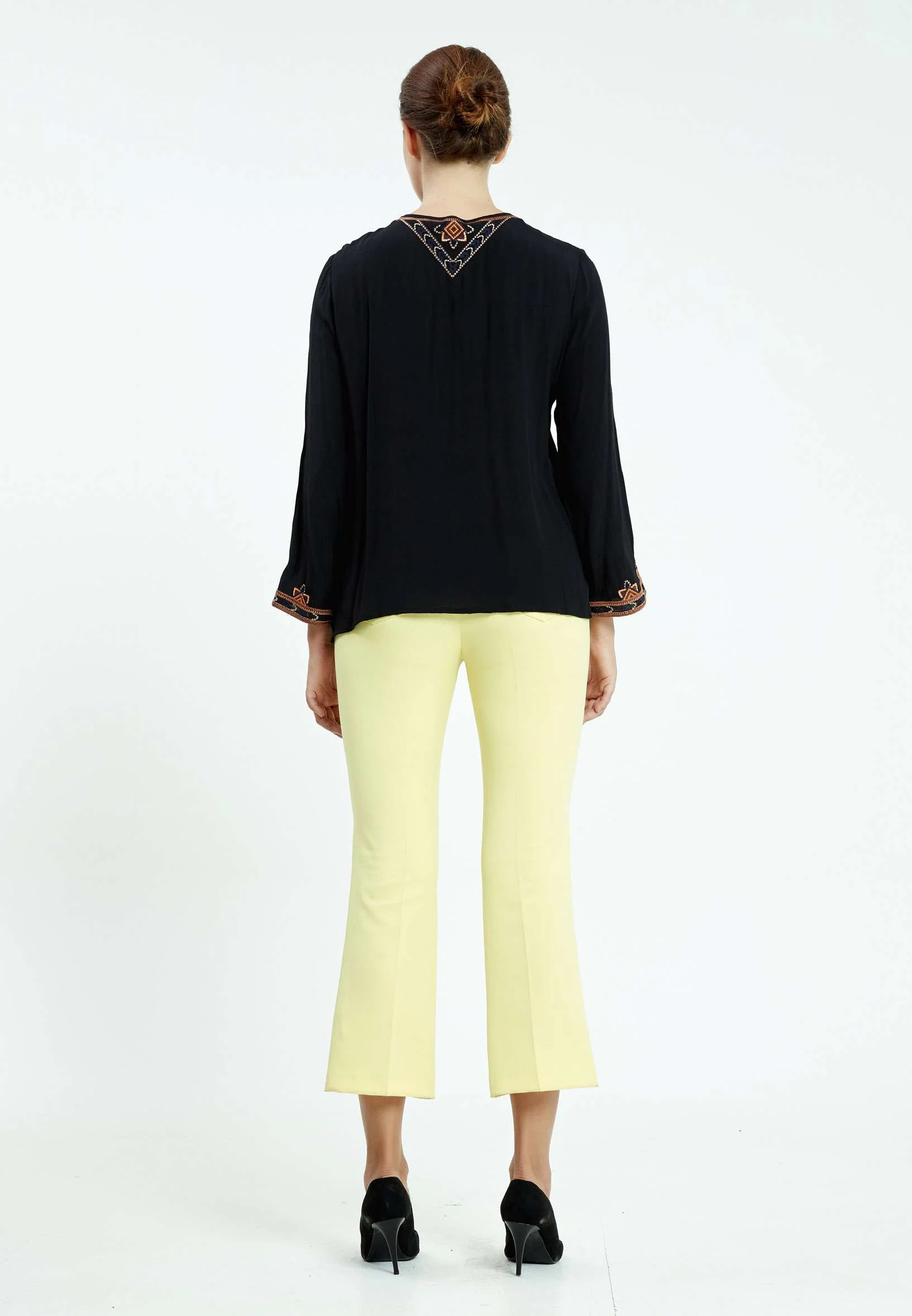 Long Sleeve Graphic Regular Blouse ser25389 - Image 4