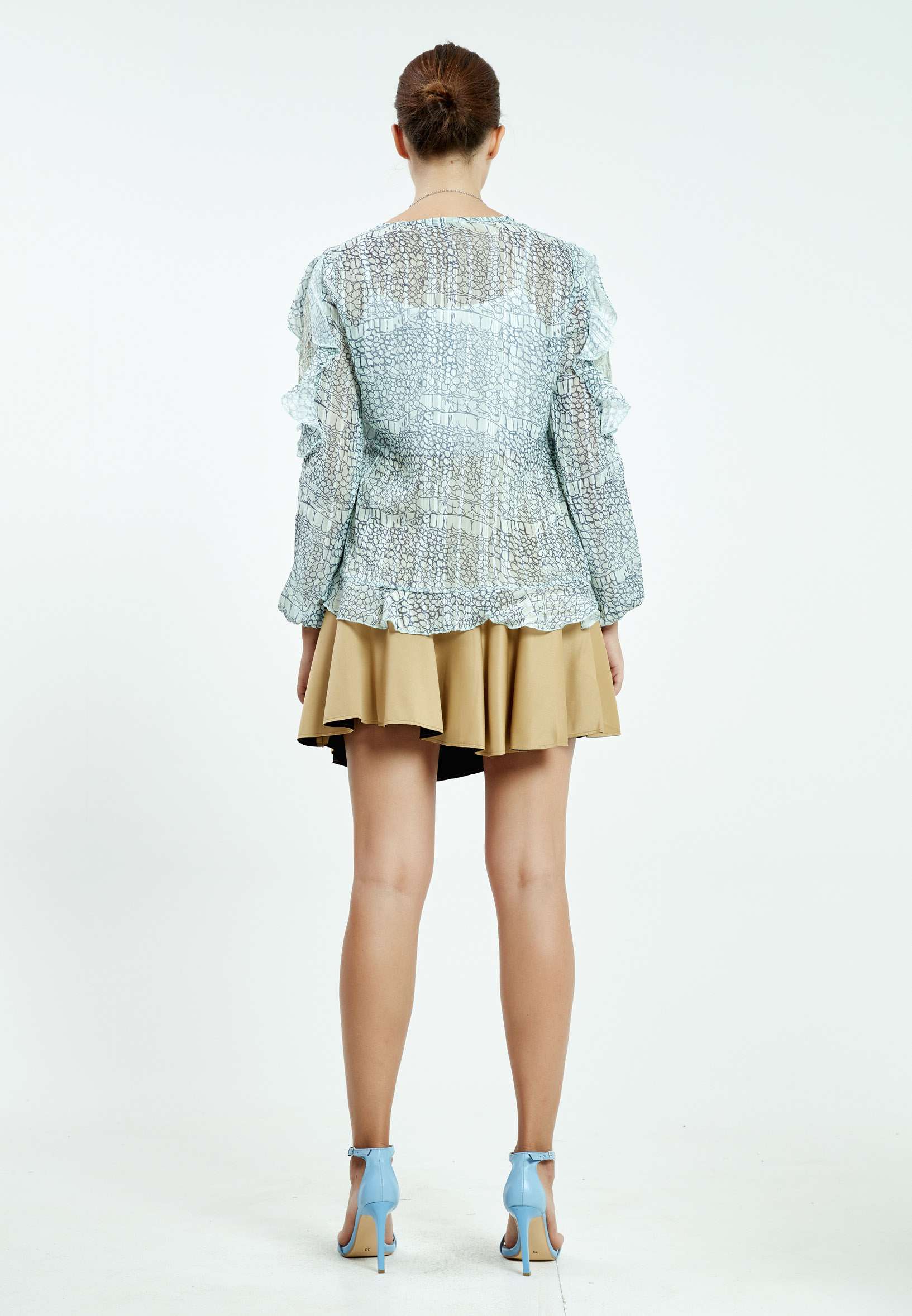 Long Sleeve Graphic Regular Blouse ser26619 - Image 8