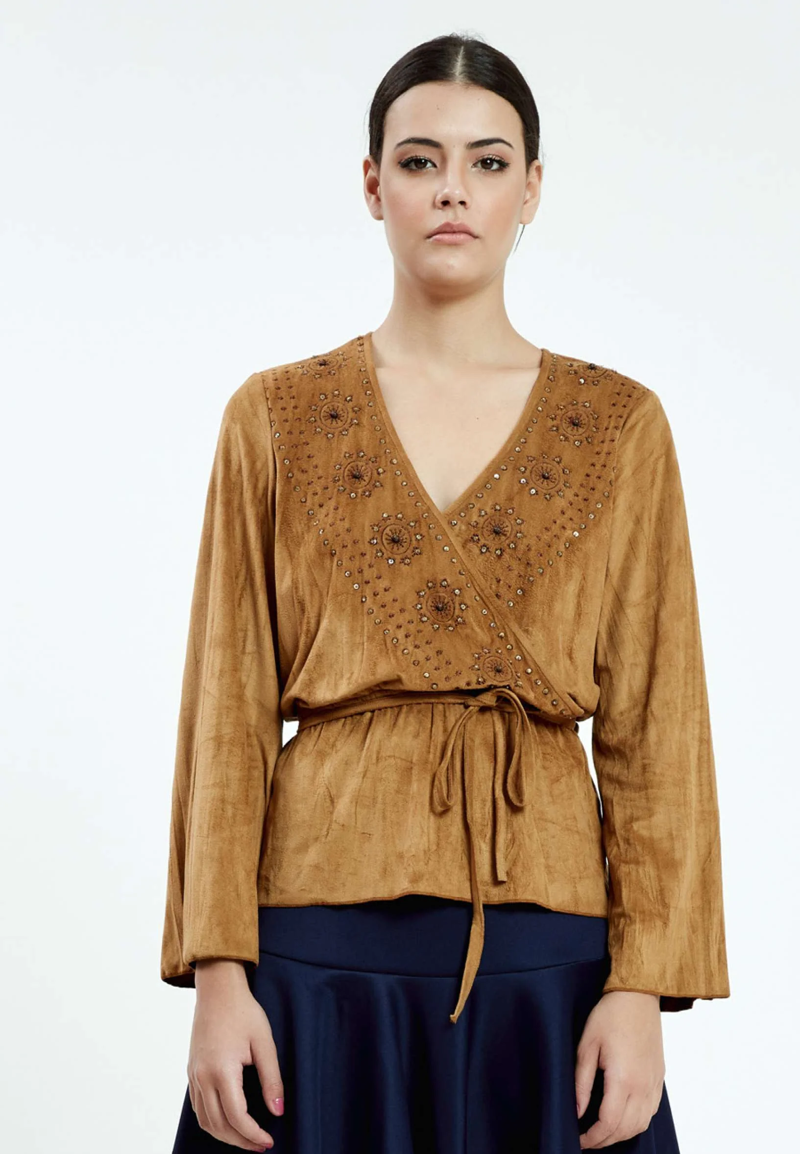 Long Sleeve Graphic Regular Blouse ser6060