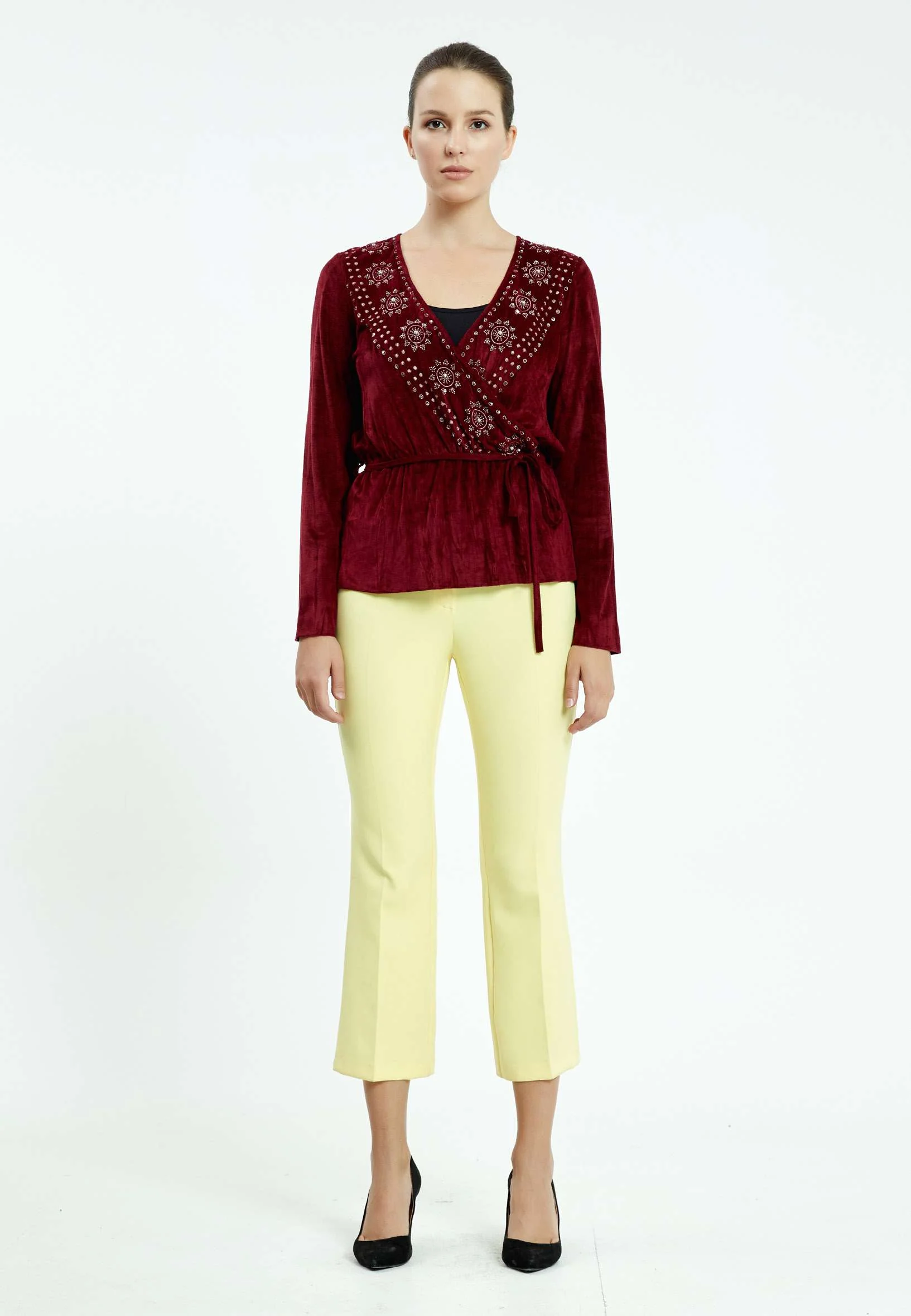Long Sleeve Graphic Regular Blouse ser6060 - Image 6