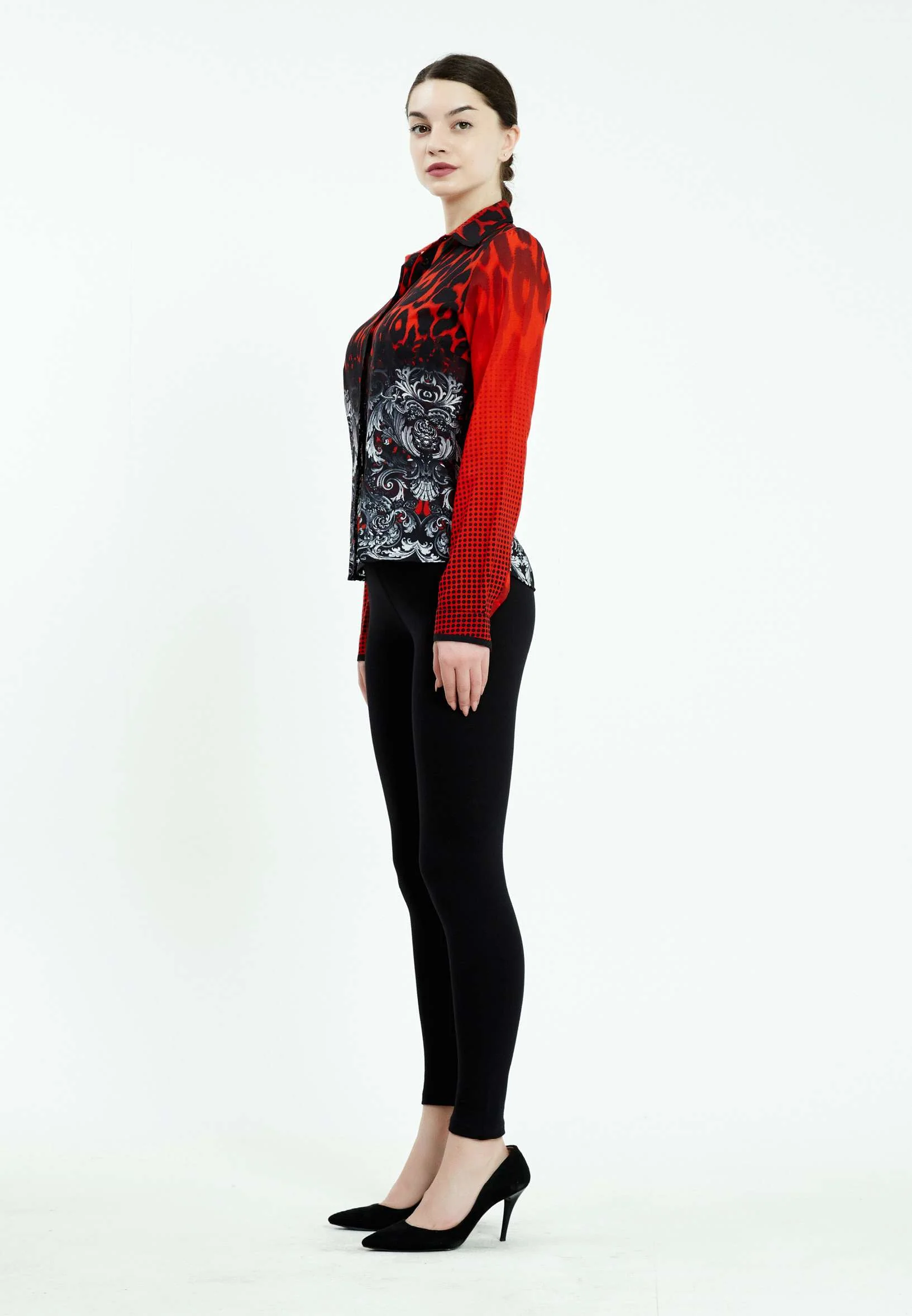 Long Sleeve Graphic Regular Shirt ser18530 - Image 3