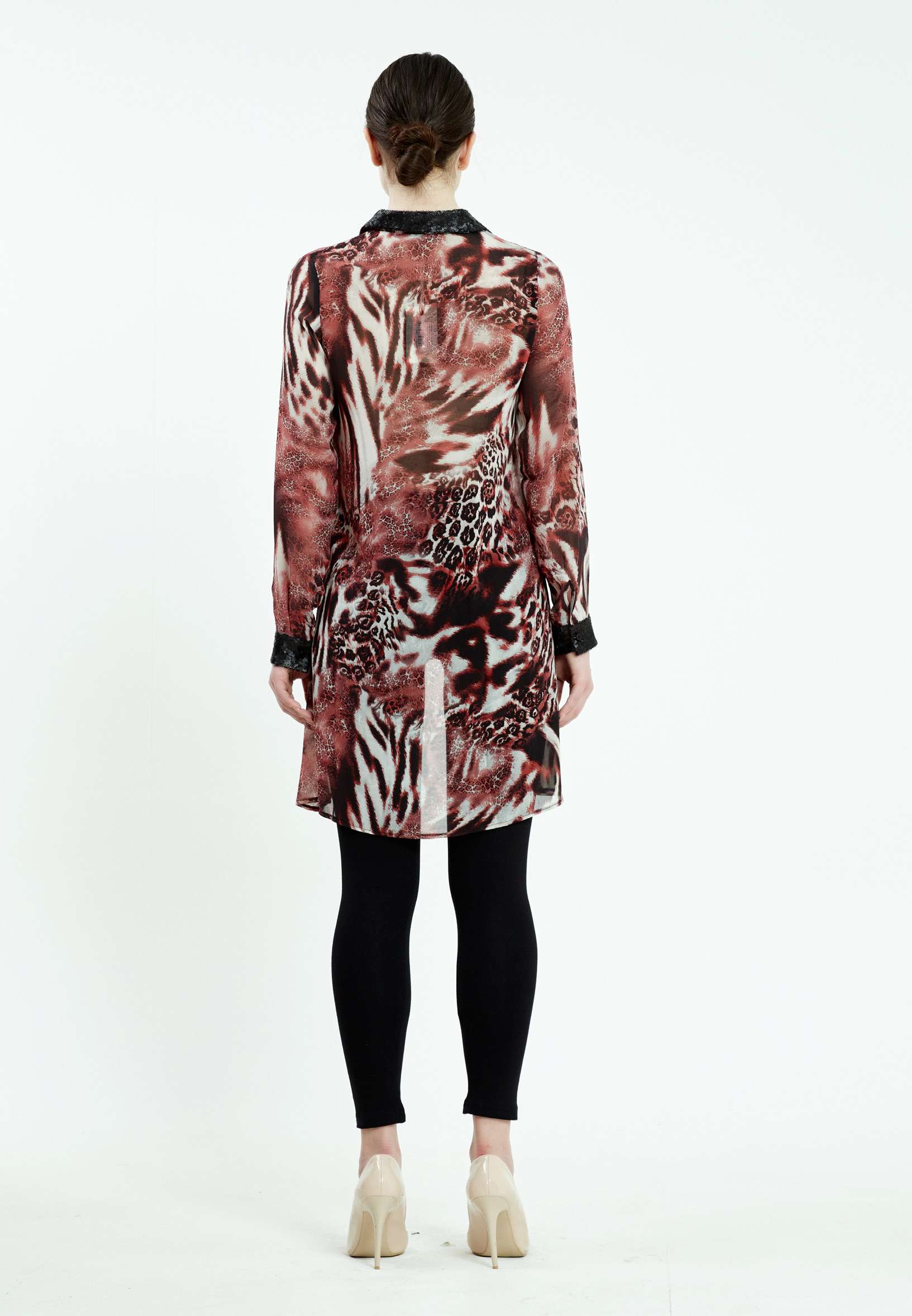 Long Sleeve Graphic Regular Shirt ser18583 - Image 4