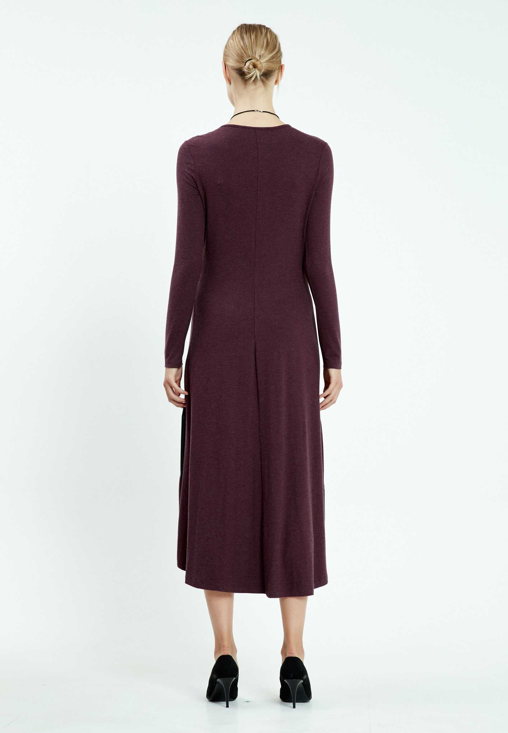 Long Sleeve High-Low Column Regular Casual Dress mis19568 - Image 10