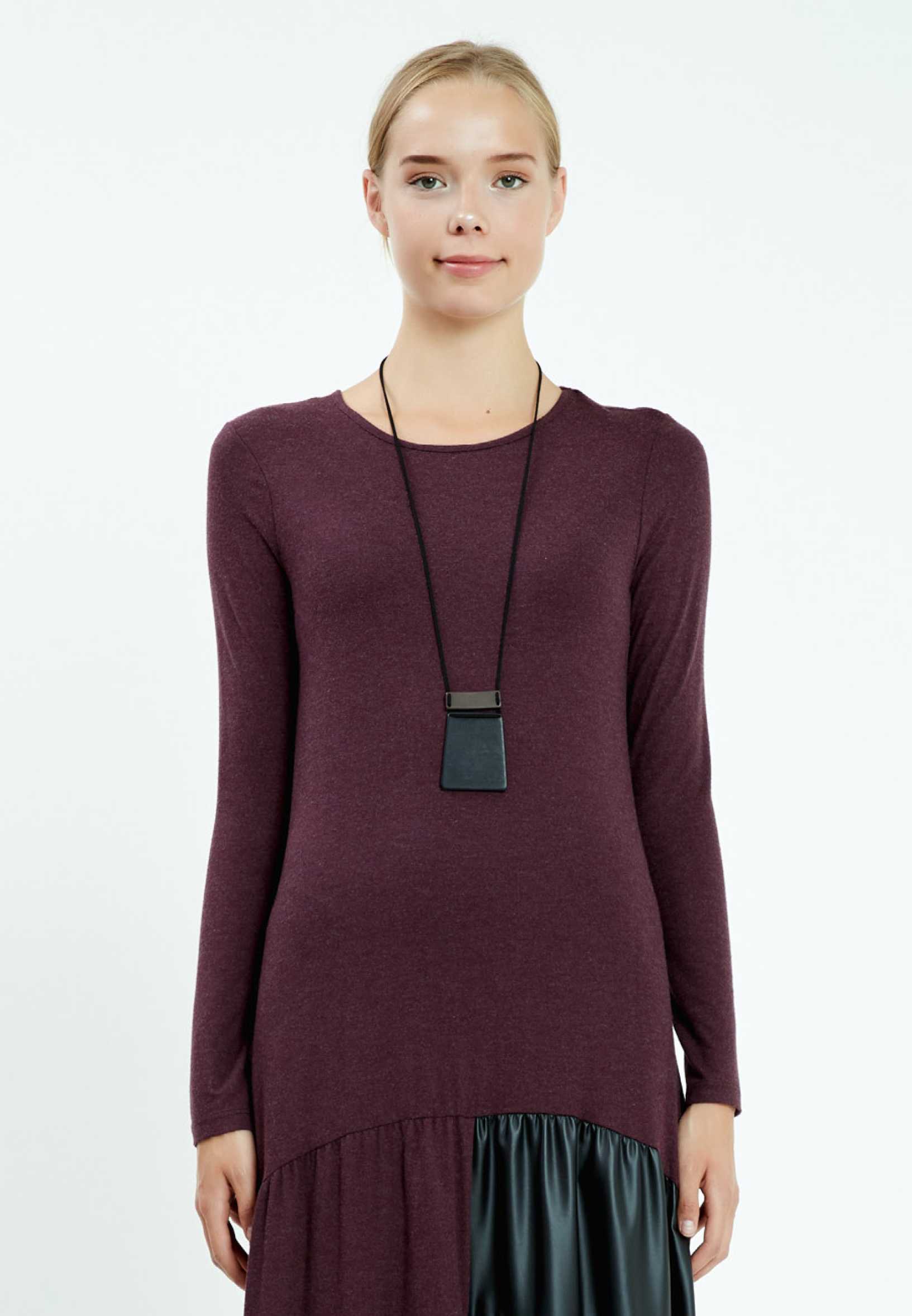 Long Sleeve High-Low Column Regular Casual Dress mis19568 - Image 12