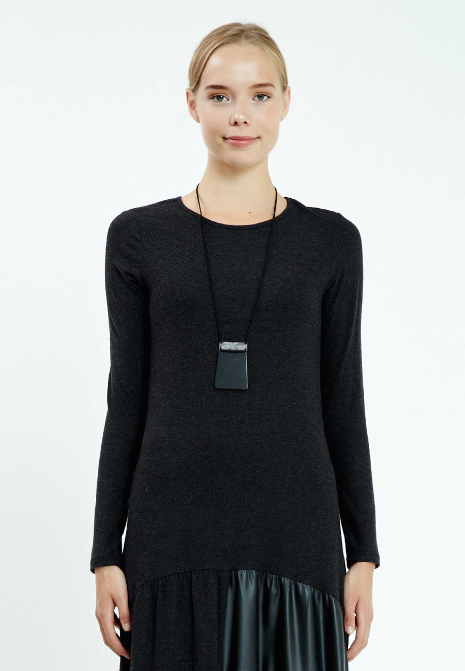 Long Sleeve High-Low Column Regular Casual Dress mis19568 - Image 4