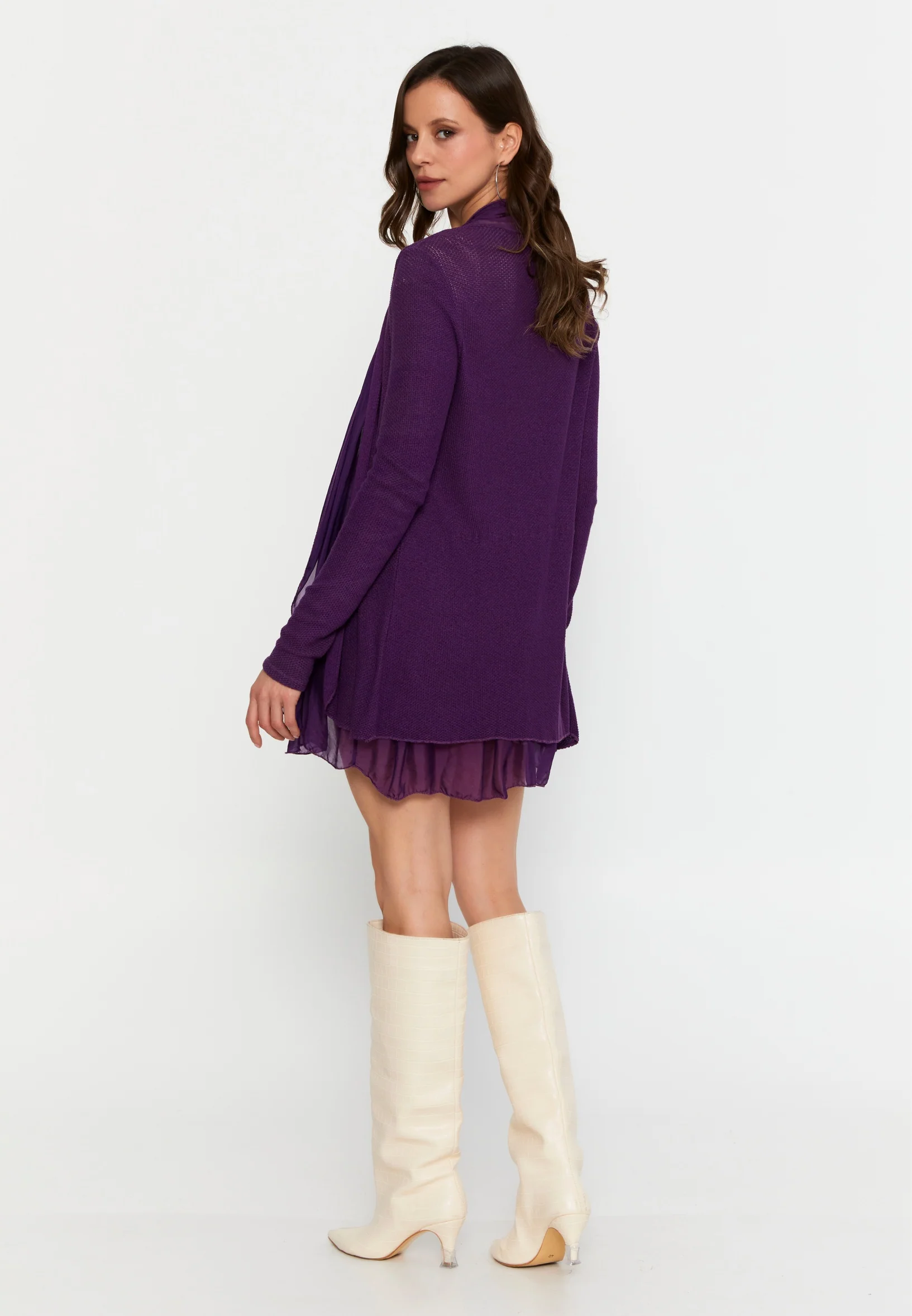 Long Sleeve Knitwear Regular Cardigan cav26194 - Image 19