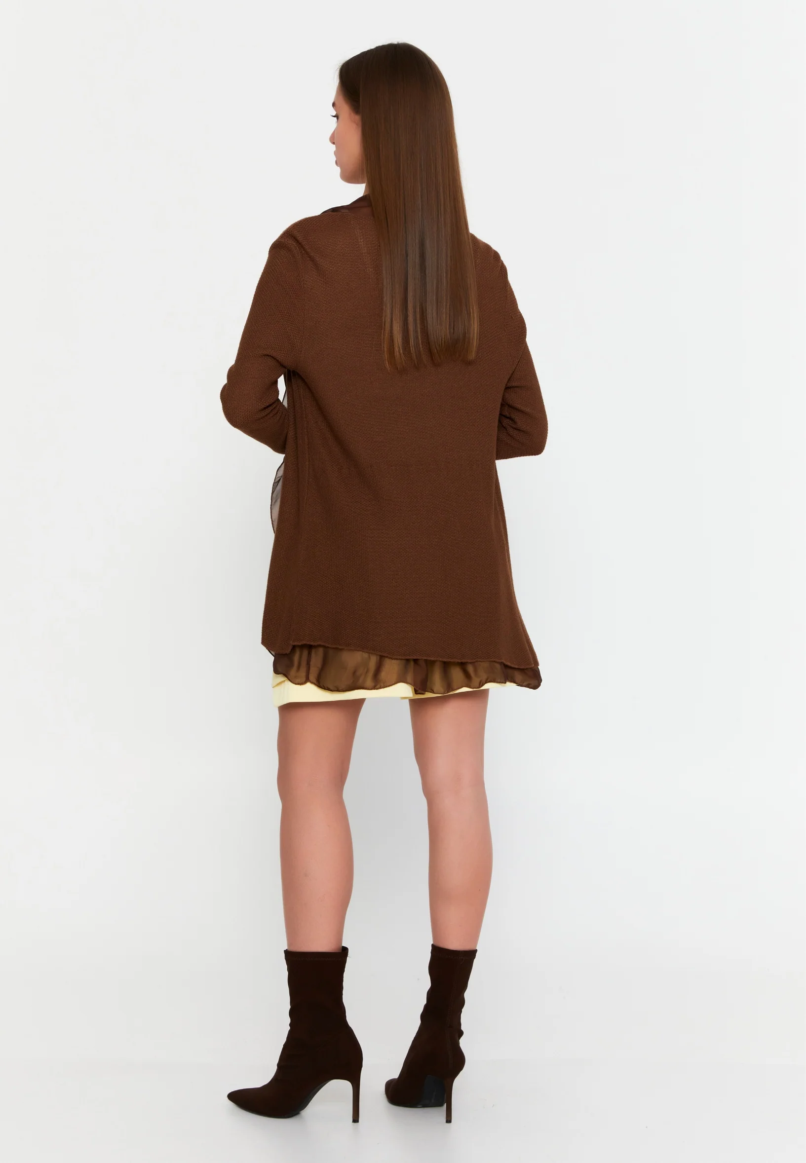 Long Sleeve Knitwear Regular Cardigan cav26194 - Image 3