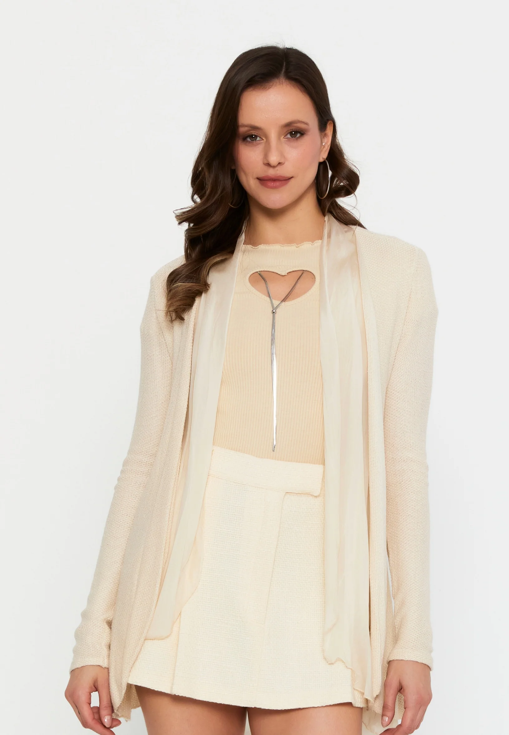Long Sleeve Knitwear Regular Cardigan cav26194 - Image 9