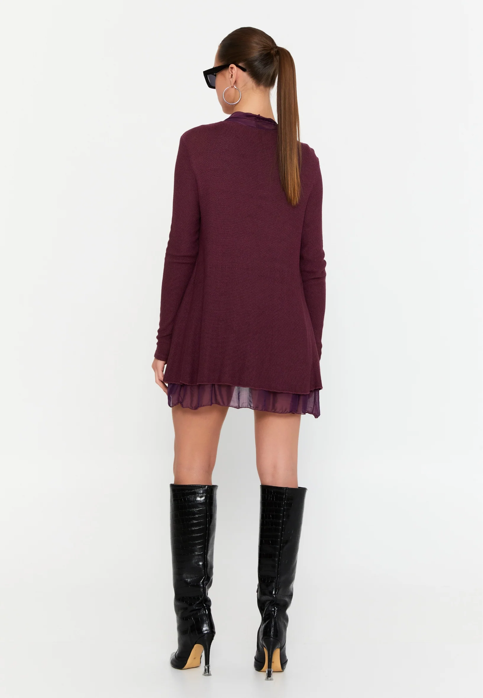 Long Sleeve Knitwear Regular Cardigan esl26194 - Image 11