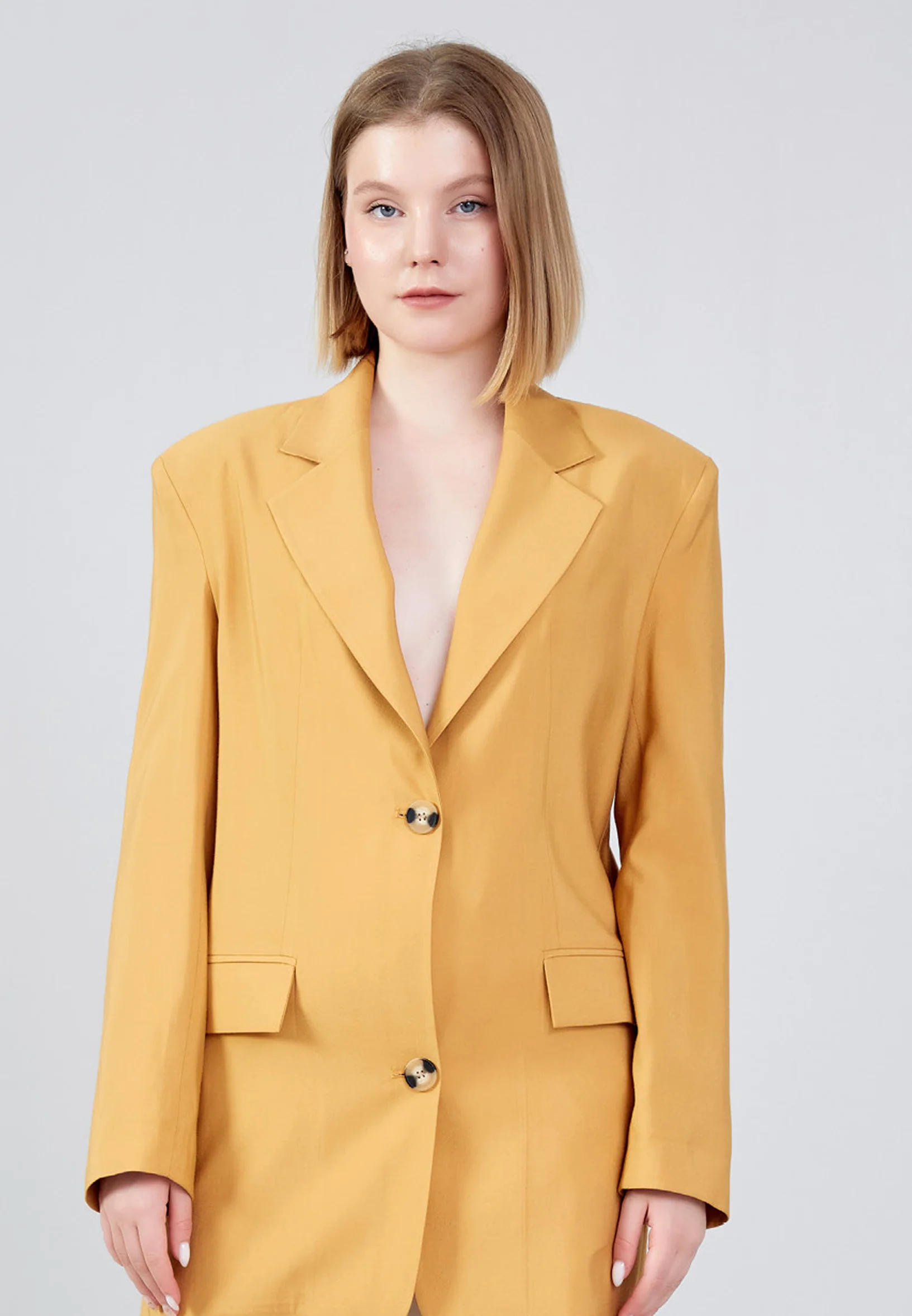 Long Sleeve Linen Solid Color Regular Jacket ber23y1109