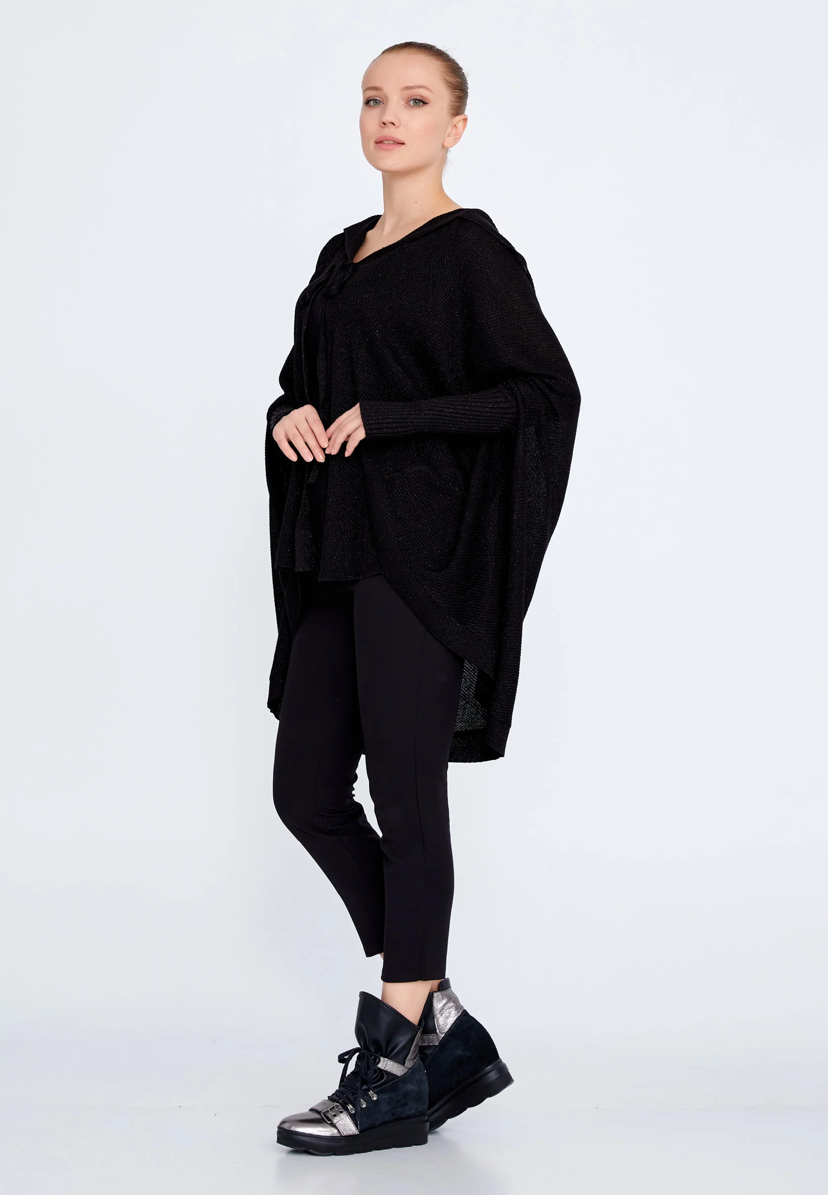 Long Sleeve Lycra Regular Cardigan huk8311 - Image 11