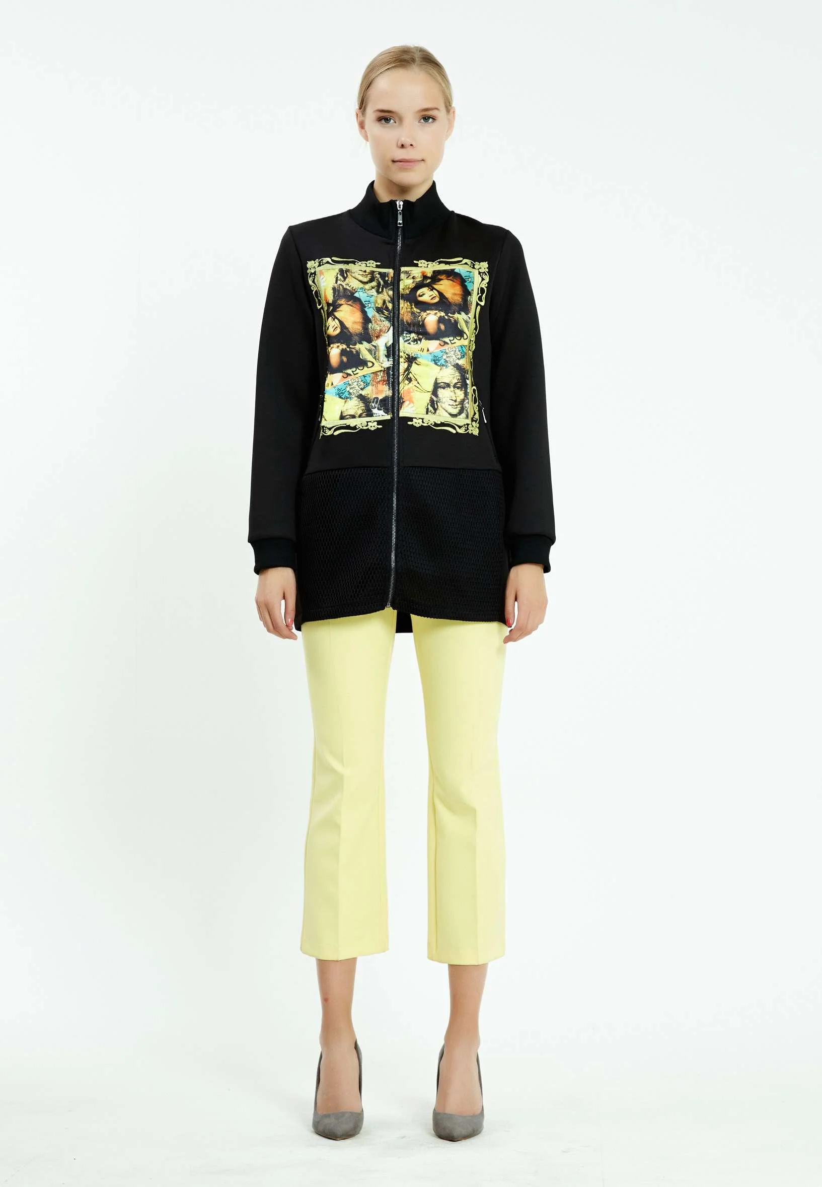 Long Sleeve Lycra Regular Cardigan ser21375 - Image 2