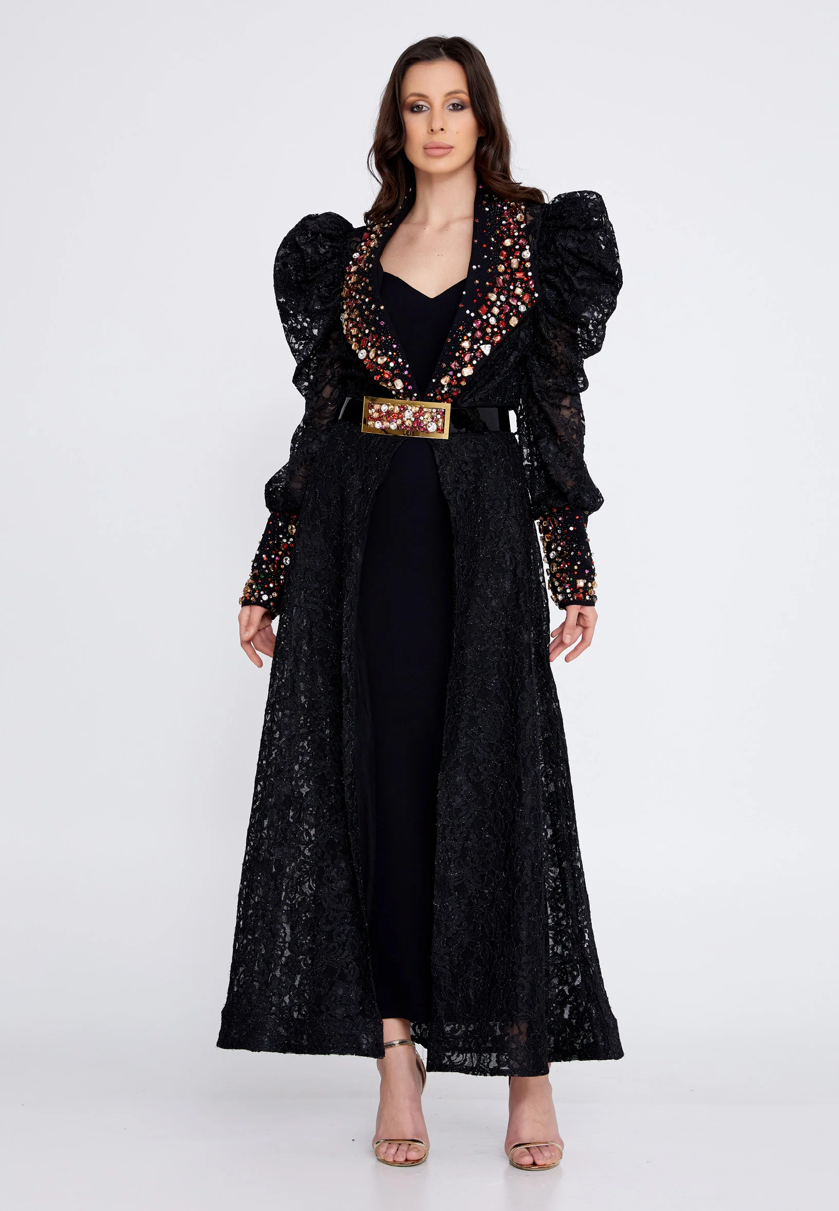 Long Sleeve Maxi Lace A - Line Regular Prom Dress crm5506