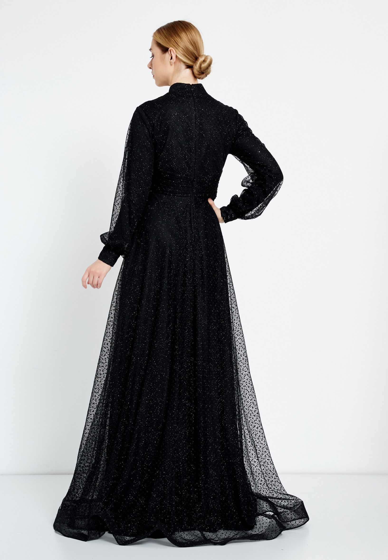 Long Sleeve Maxi Lace A - Line Regular Prom Dress fvl2282 - Image 2