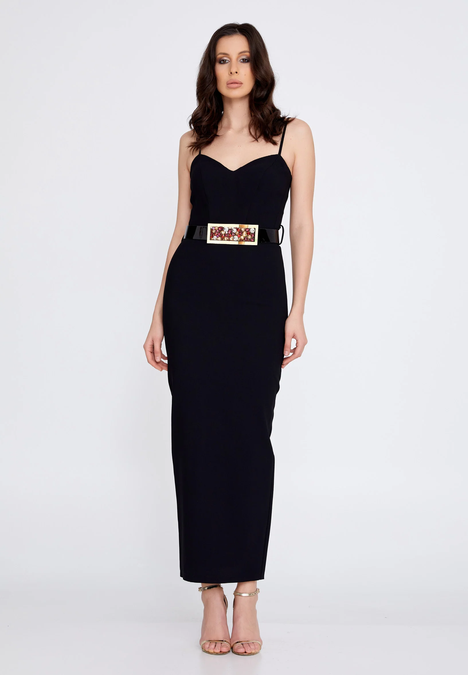 Long Sleeve Maxi Lace Column Regular Prom Dress crm5507 - Image 5