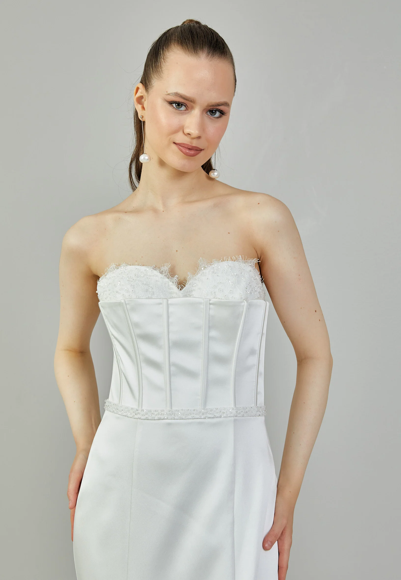 Long Sleeve Maxi Polyester Regular Wedding Dress rlb1871 - Image 3