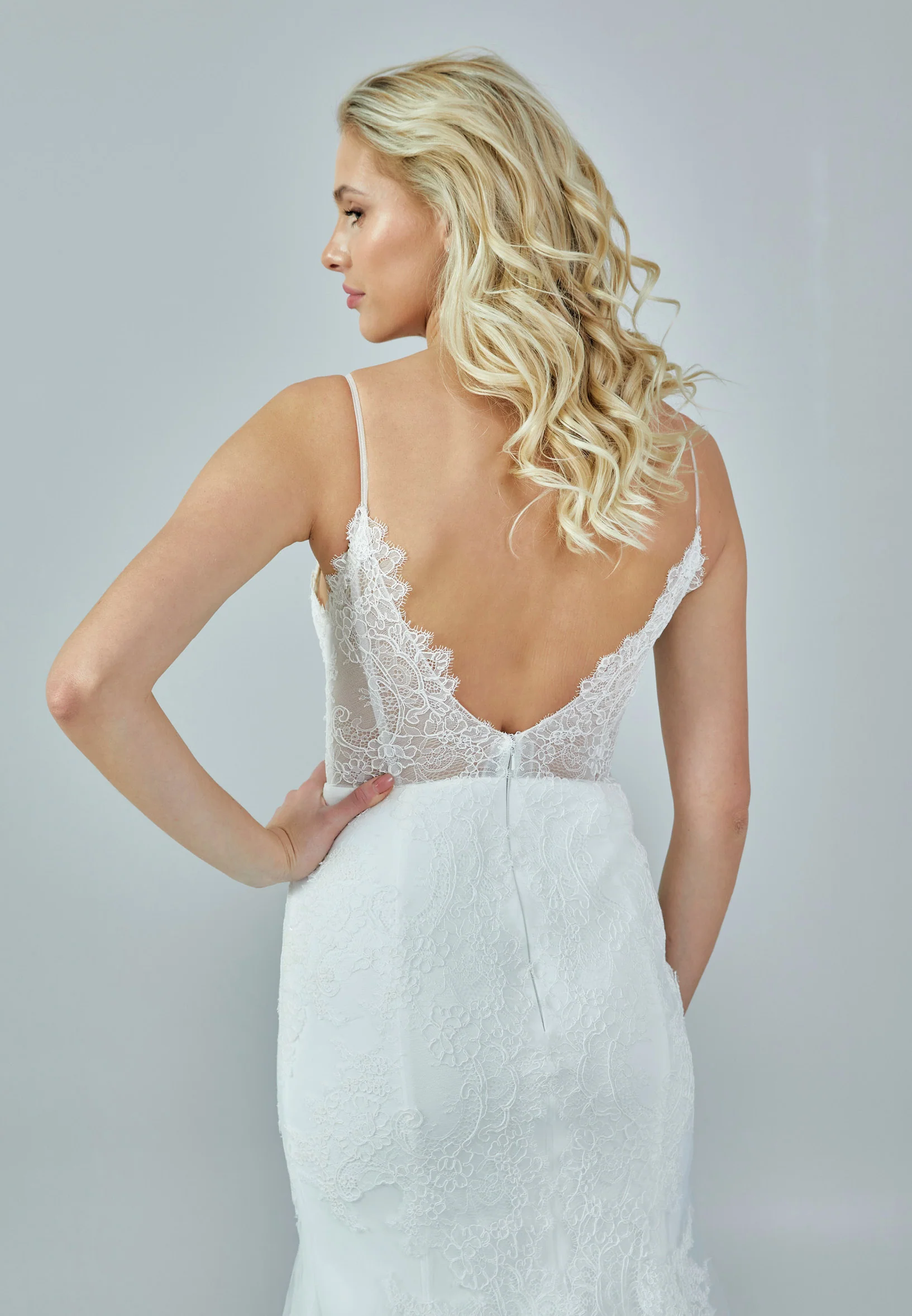 Long Sleeve Maxi Tulle Regular Wedding Dress rlb1461 - Image 8
