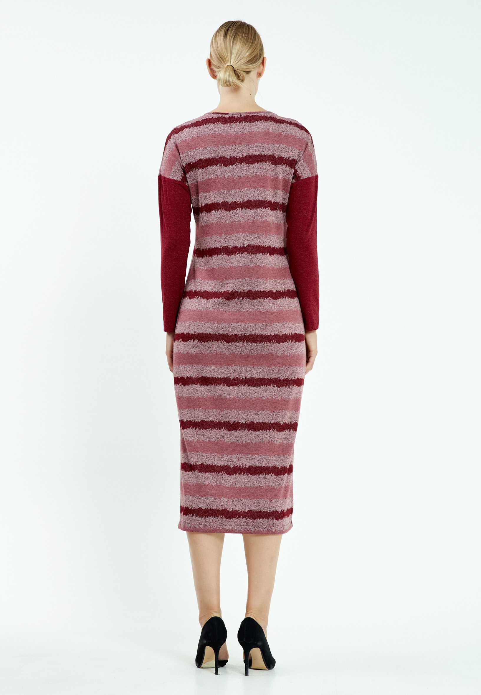 Long Sleeve Midi Lycra Bodycon Regular Casual Dress mis19572 - Image 2
