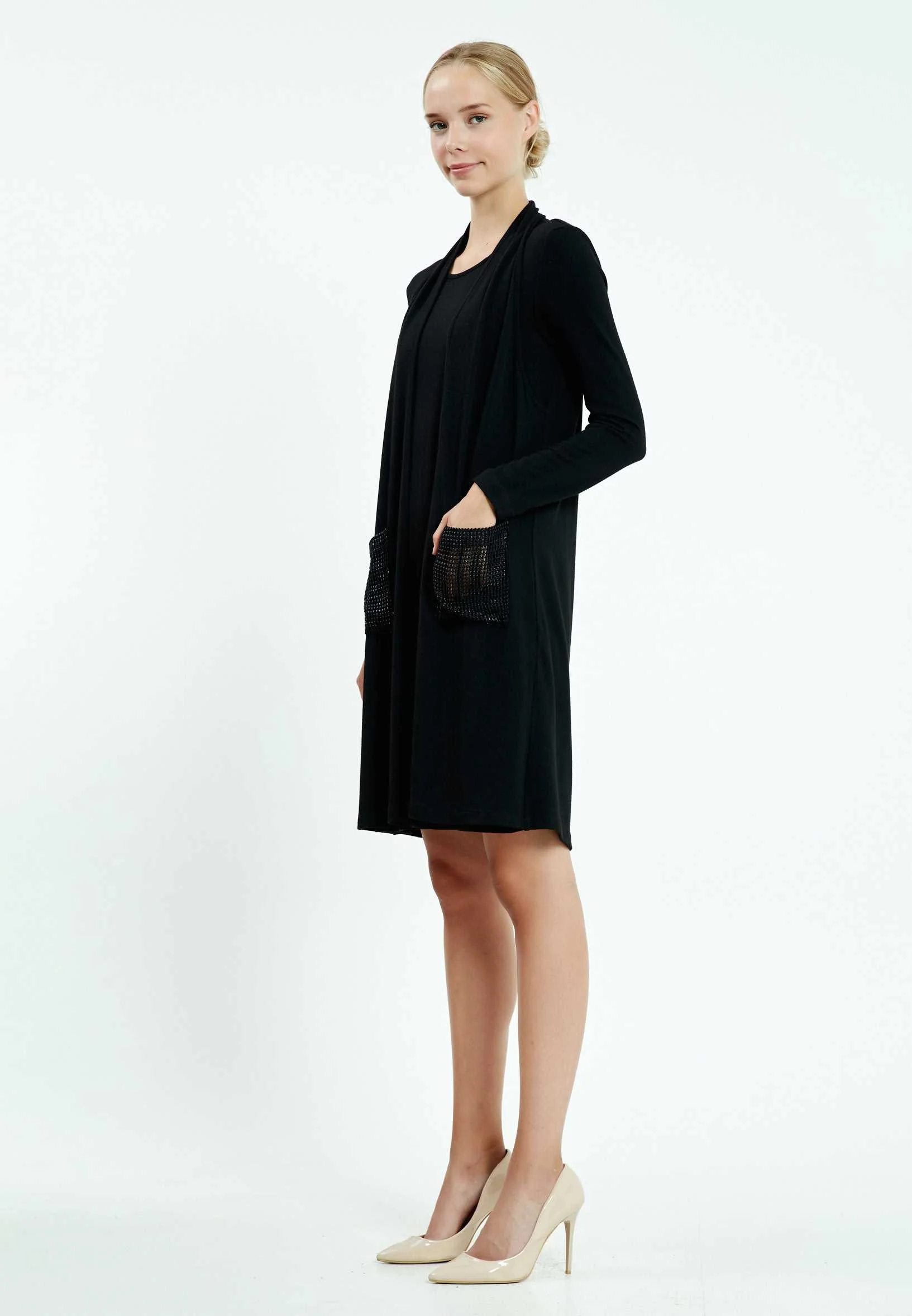Long Sleeve Midi Lycra Column Regular Casual Dress mis18275 - Image 3