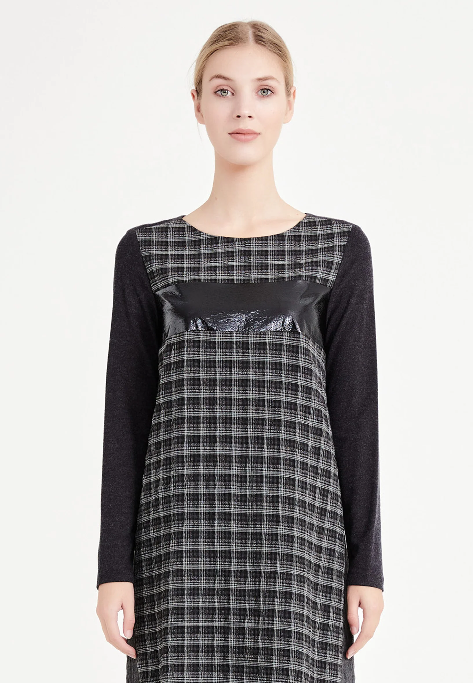 Long Sleeve Midi Lycra Column Regular Casual Dress mis19575 - Image 4