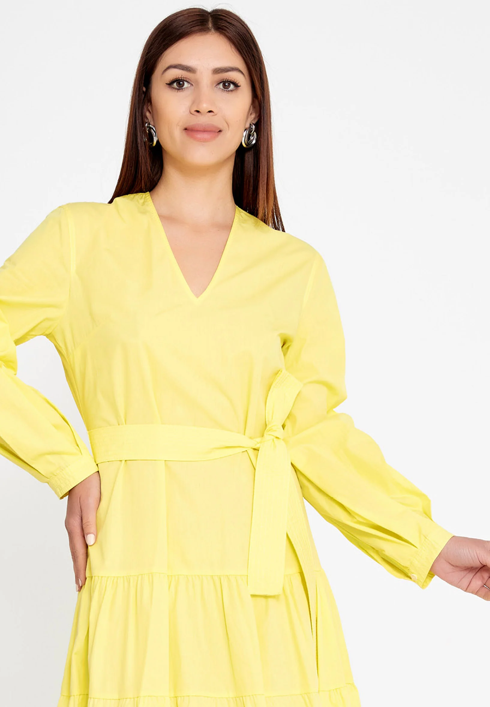 Long Sleeve Midi Polyester Column Regular Casual Dress ber23y5109 - Image 12