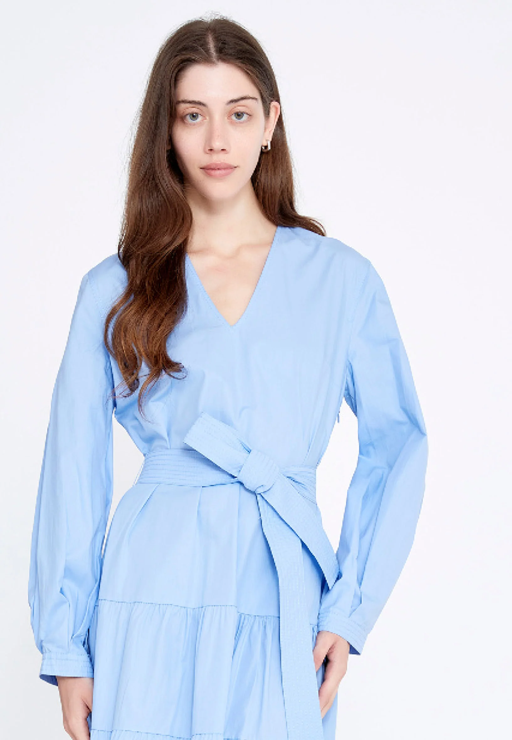 Long Sleeve Midi Polyester Column Regular Casual Dress ber23y5109 - Image 4