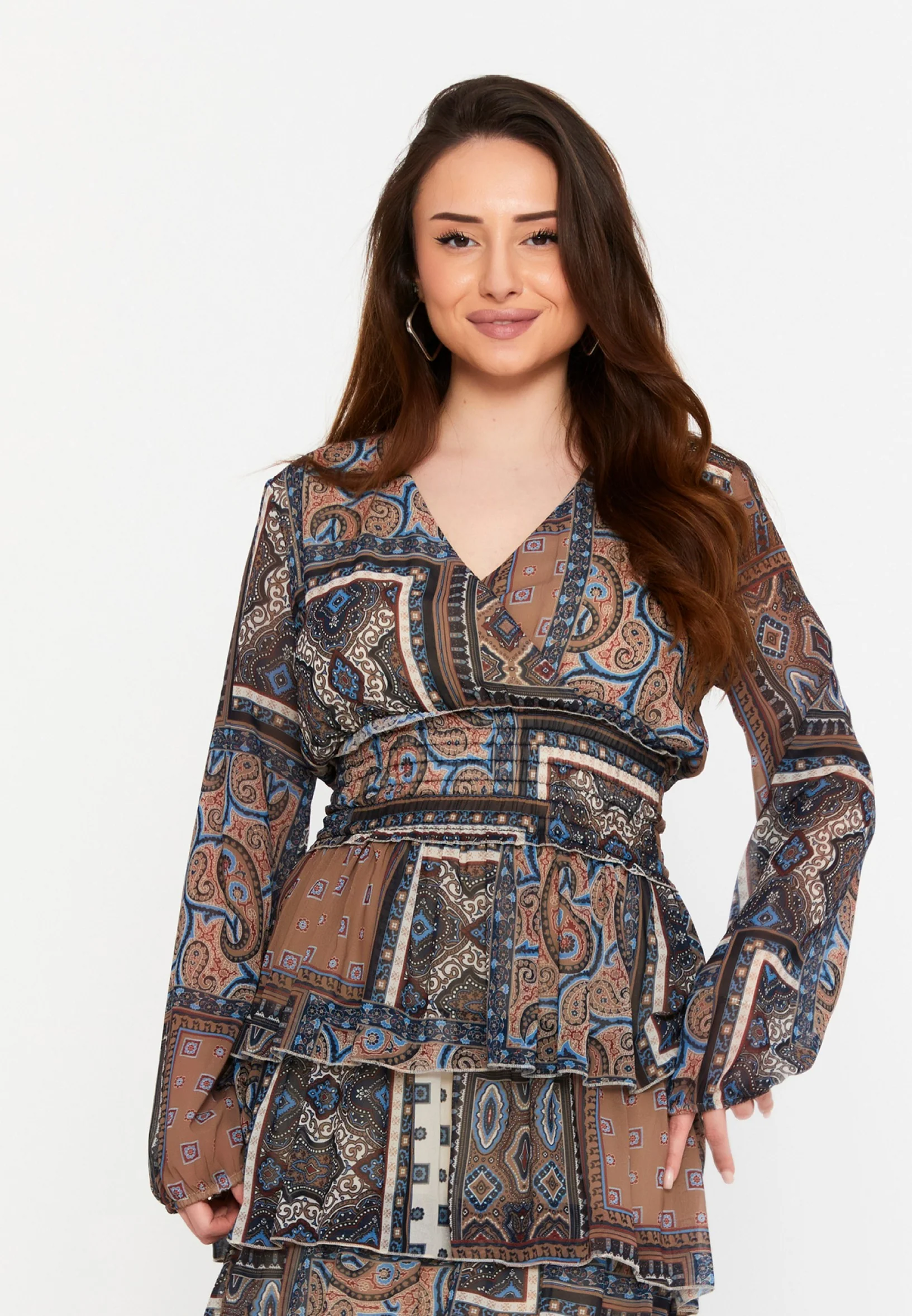 Long Sleeve Mini Chiffon A - Line Regular Casual Dress divzea2402 - Image 16