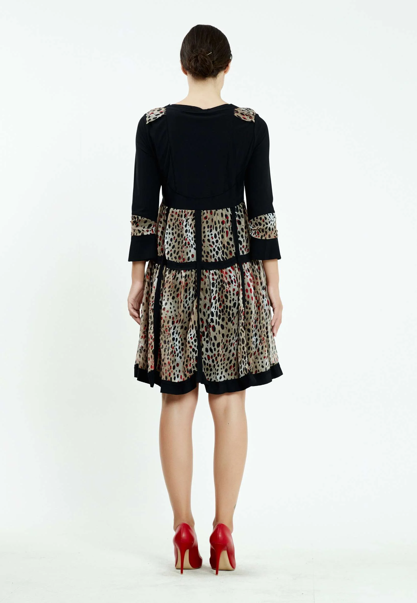 Long Sleeve Mini Chiffon A - Line Regular Casual Dress ser17054 - Image 2