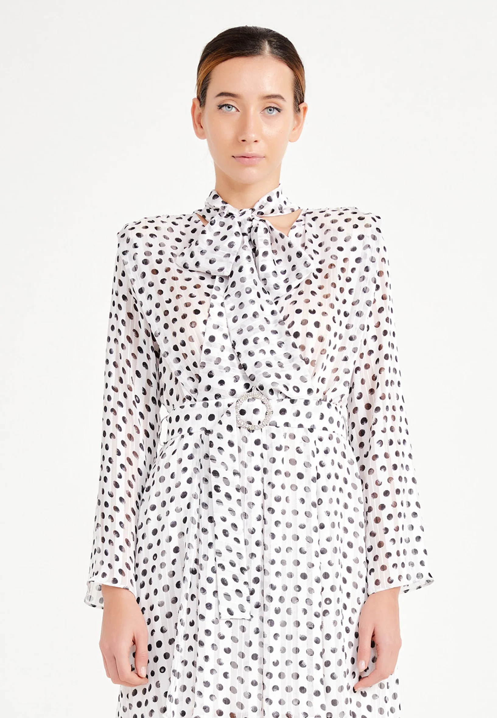 Long Sleeve Mini Chiffon Column Regular Casual Dress ber20y5109 - Image 4