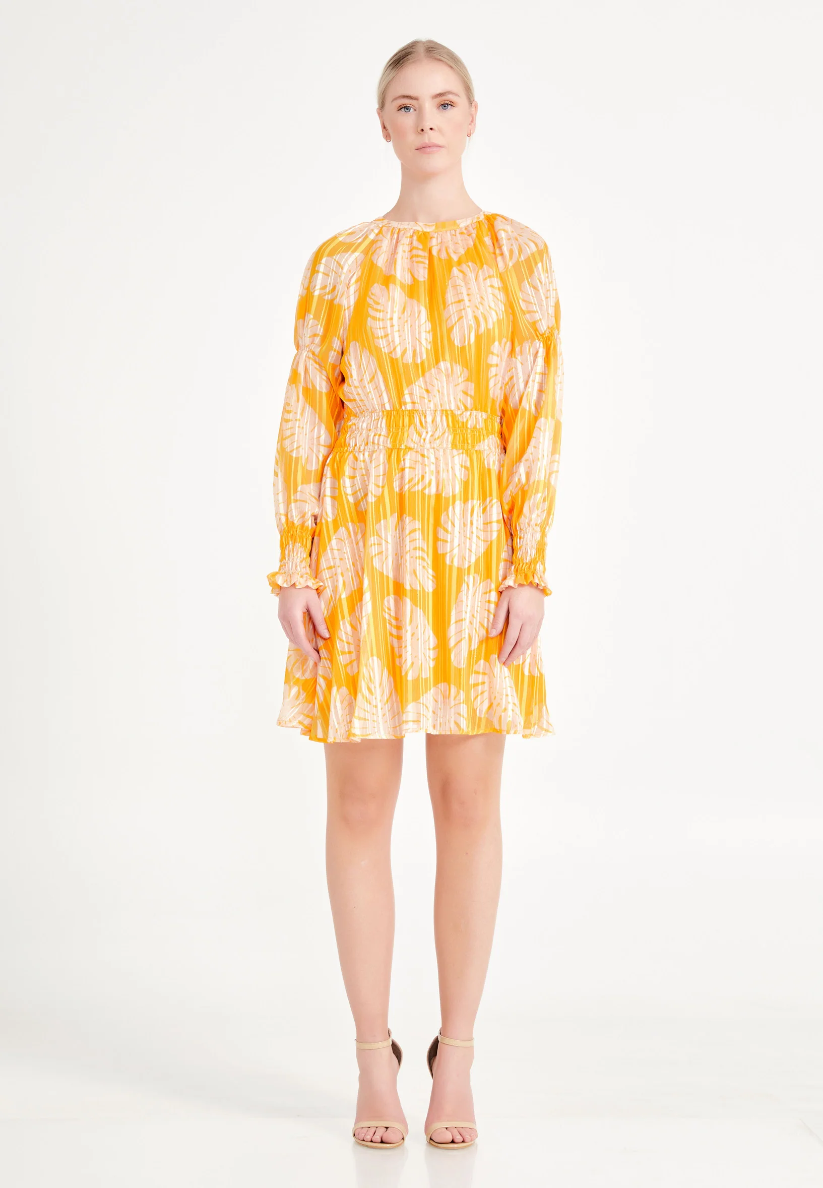Long Sleeve Mini Chiffon Column Regular Casual Dress ber20y5130 - Image 9