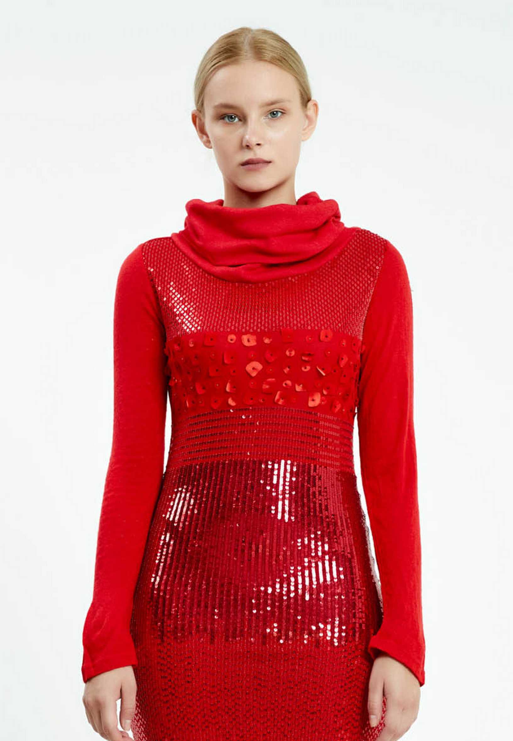 Long Sleeve Mini Knitwear Bodycon Regular Casual Dress ser17104 - Image 12