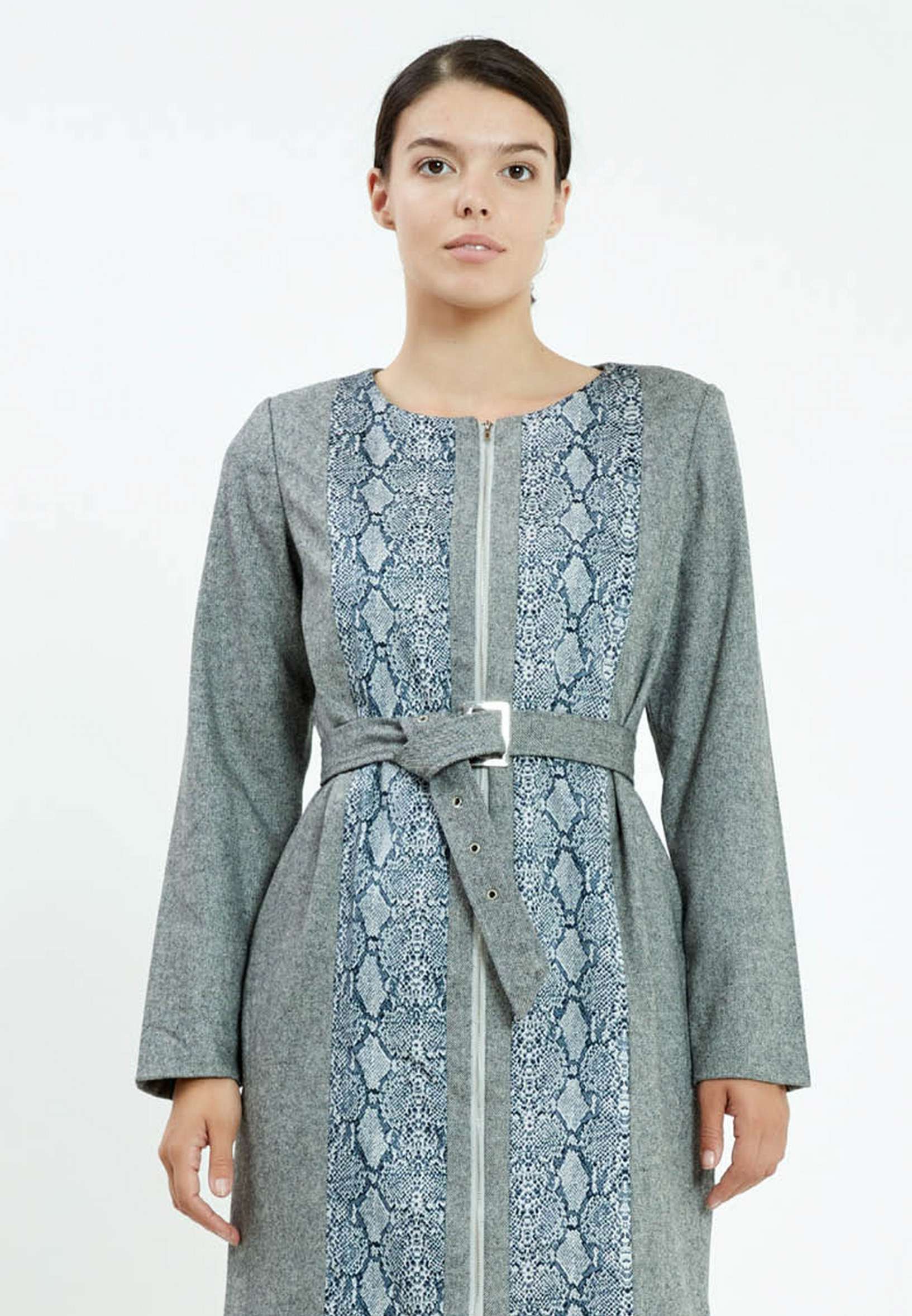 Long Sleeve Mini Knitwear Column Regular Casual Dress ser21235 - Image 4