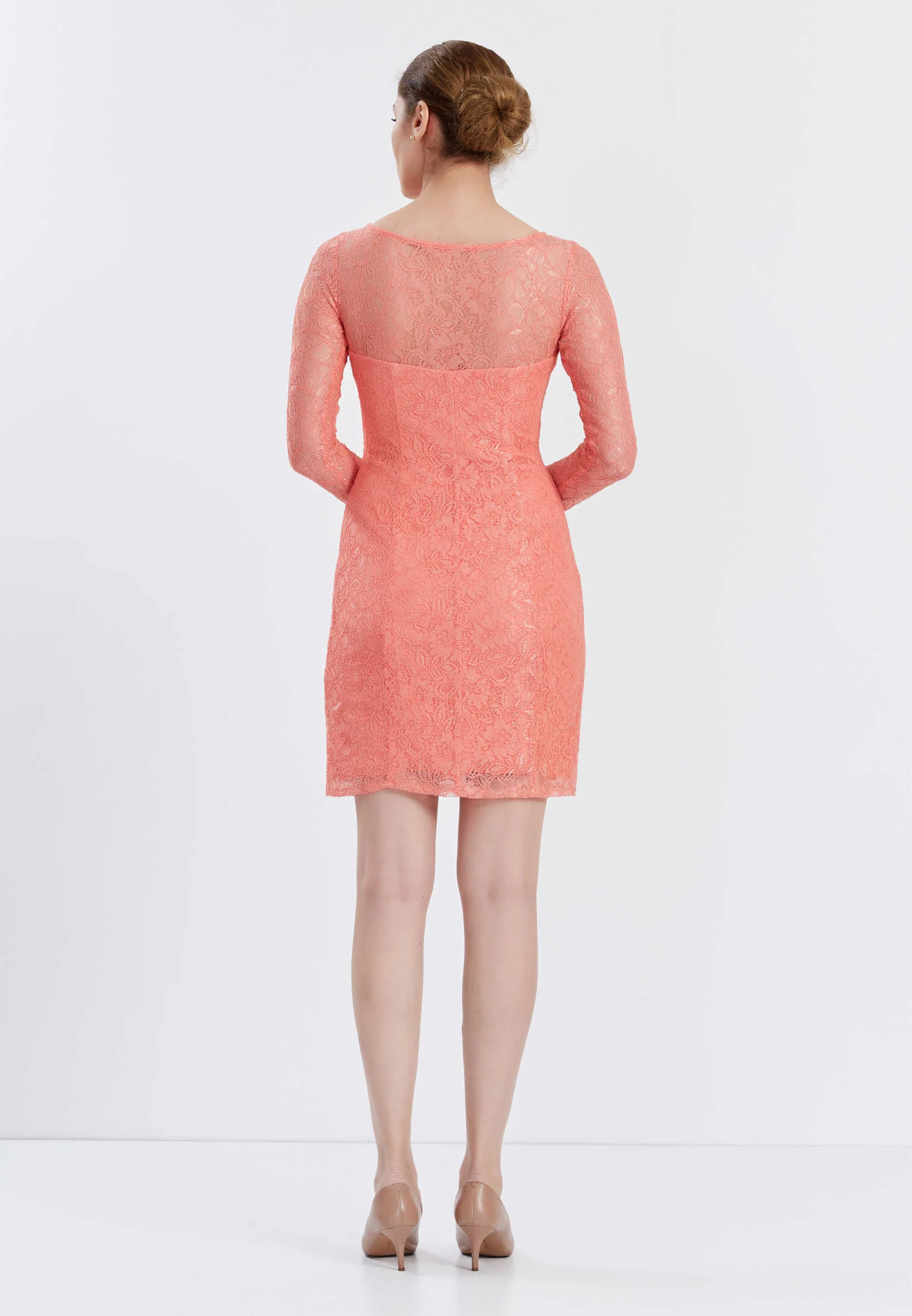 Long Sleeve Mini Lace Bodycon Regular Cocktail Dress bdr213894 - Image 2