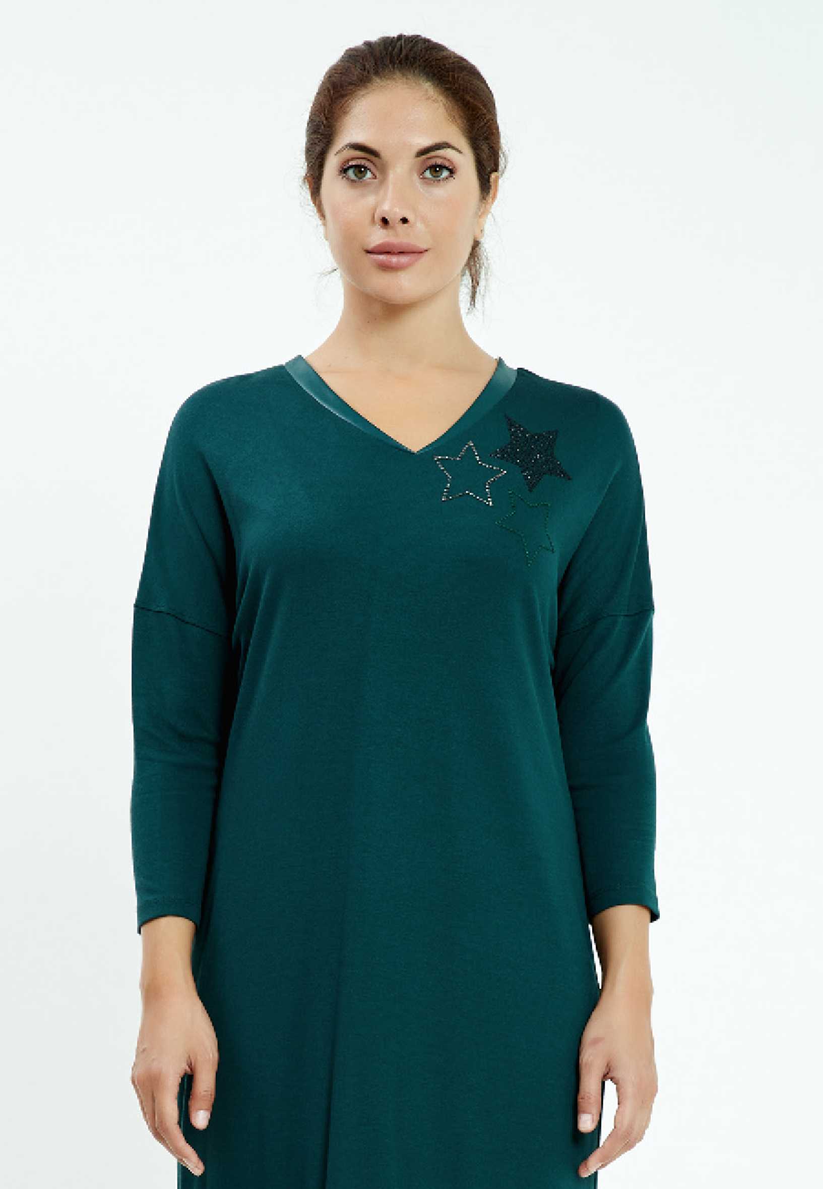 Long Sleeve Mini Lycra Column Plus Size Casual Dress ayb6564 - Image 8