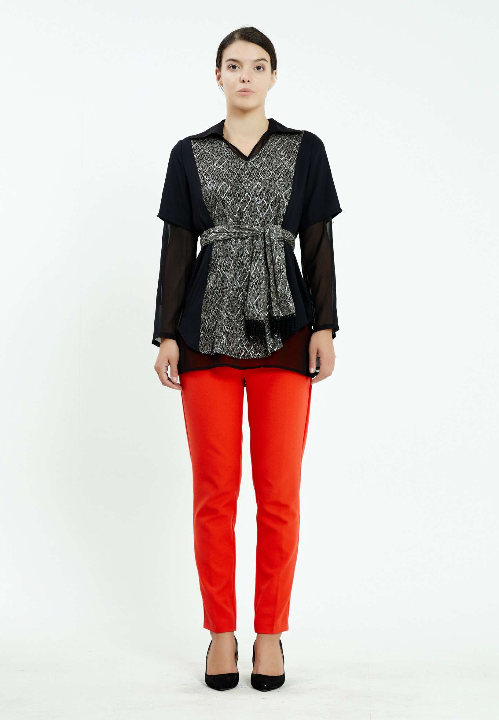 Long Sleeve Patterned Regular Blouse ser21629 - Image 6