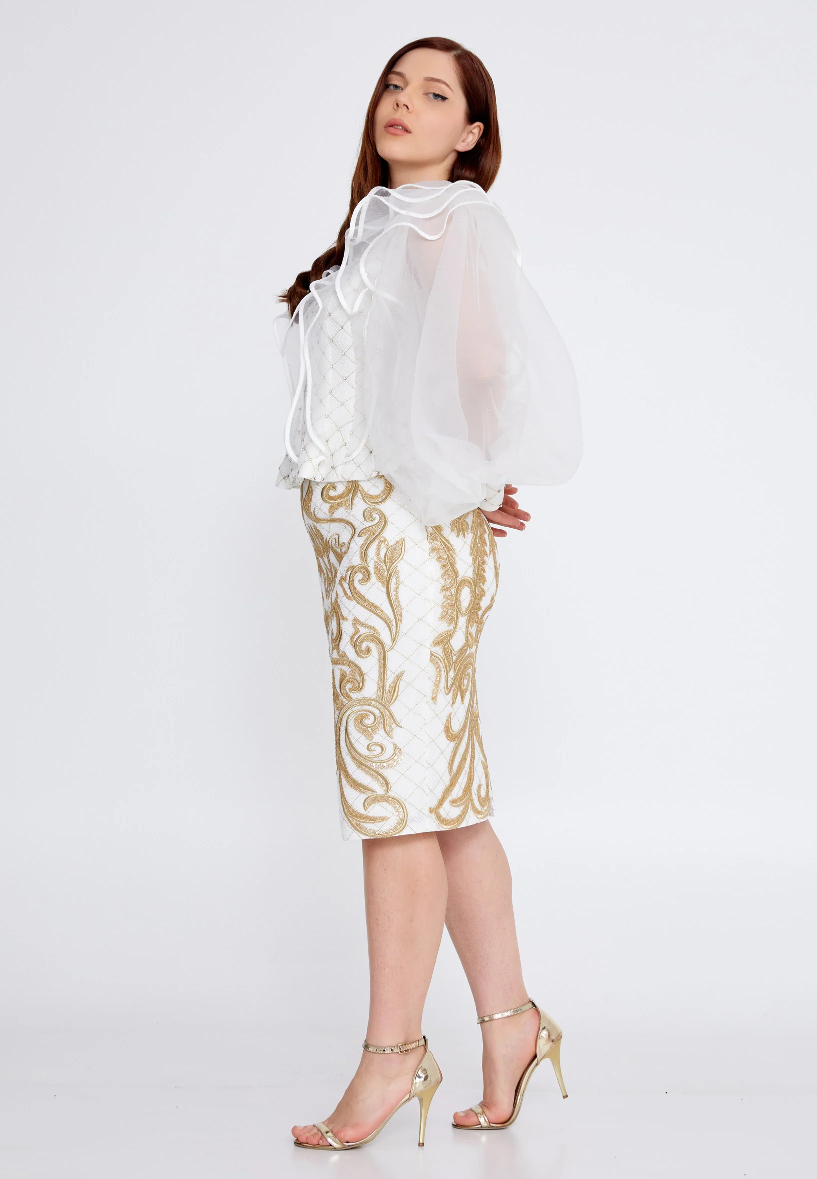 Long Sleeve Plus Size Suit crm22sel7711-b - Image 8