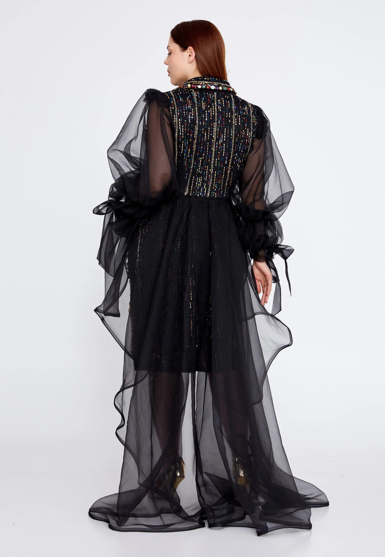 Long Sleeve Polyester Plus Size Three-Piece Outfit crm5833-b - Image 3