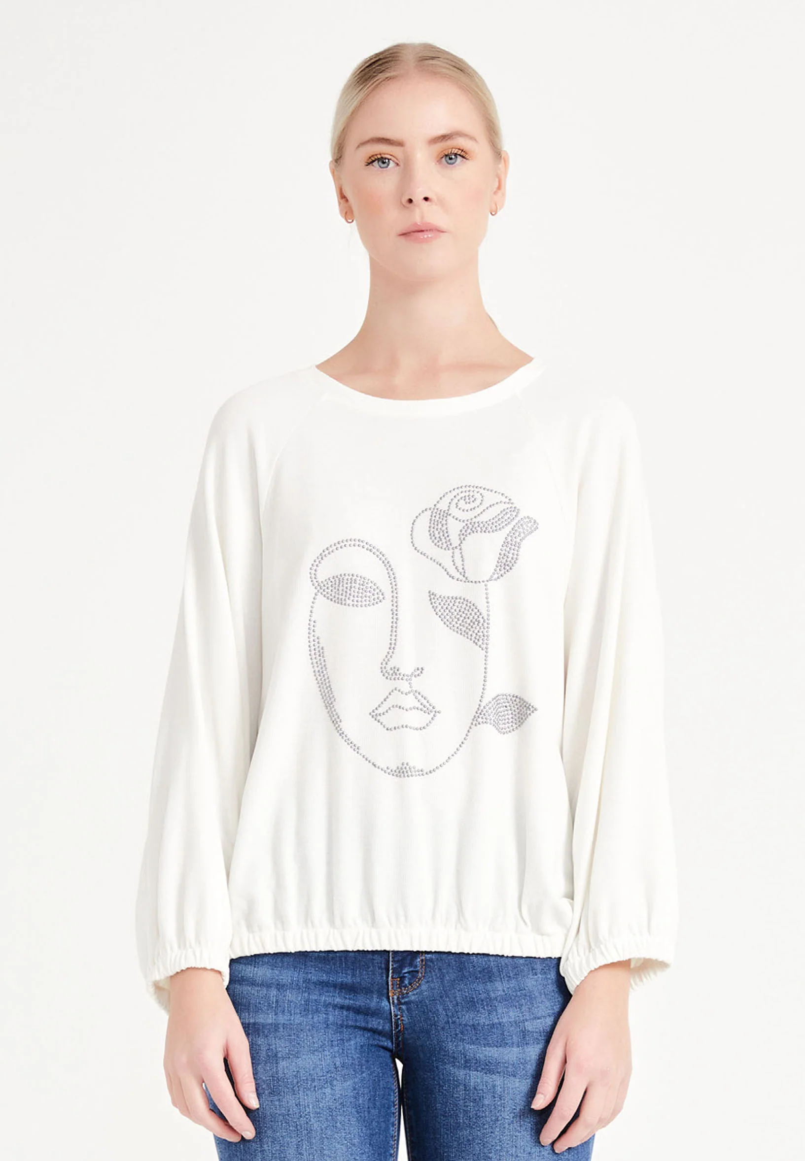 Long Sleeve Printed Regular Blouse ber20y4135 - Image 5