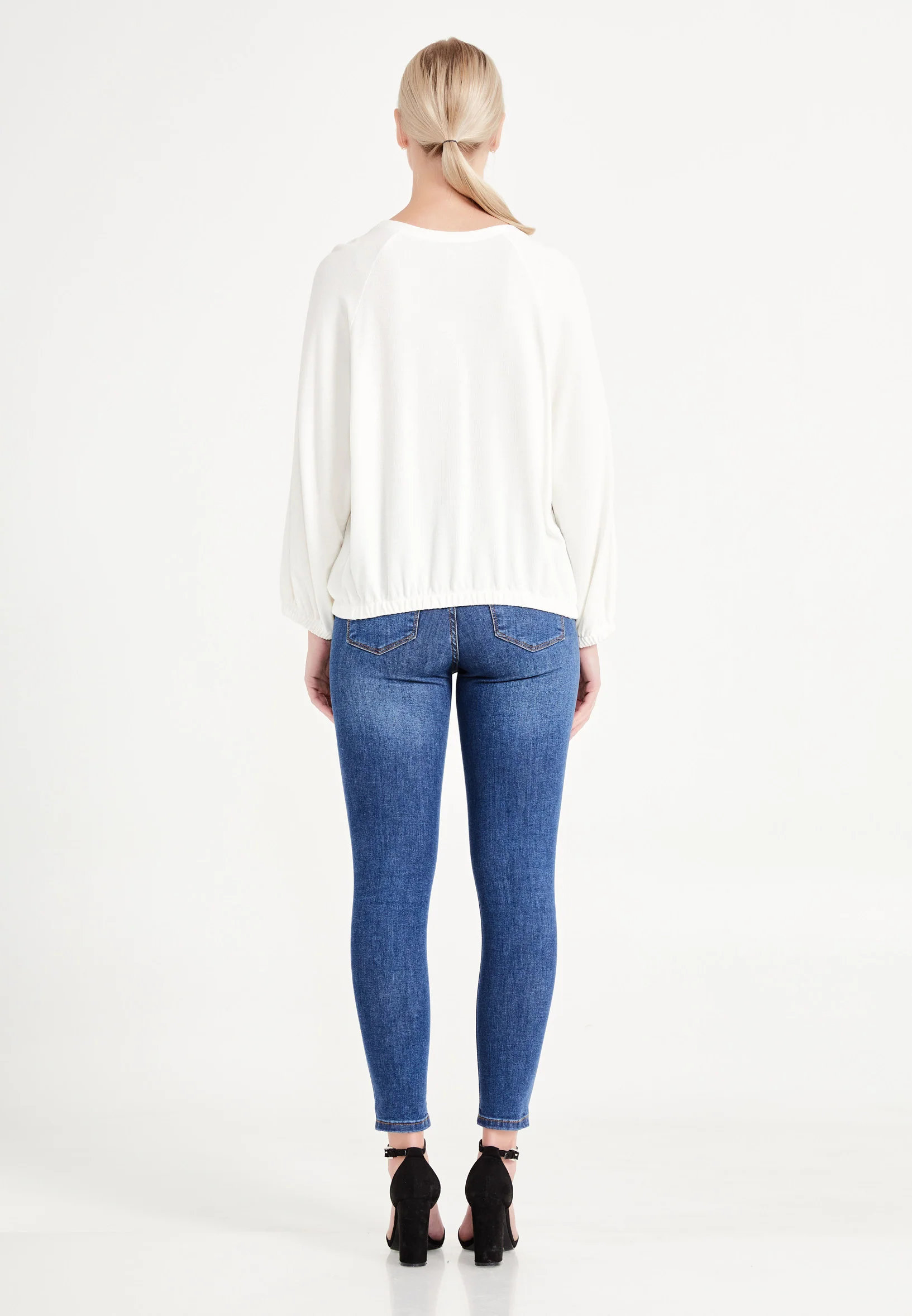 Long Sleeve Printed Regular Blouse ber20y4135 - Image 8
