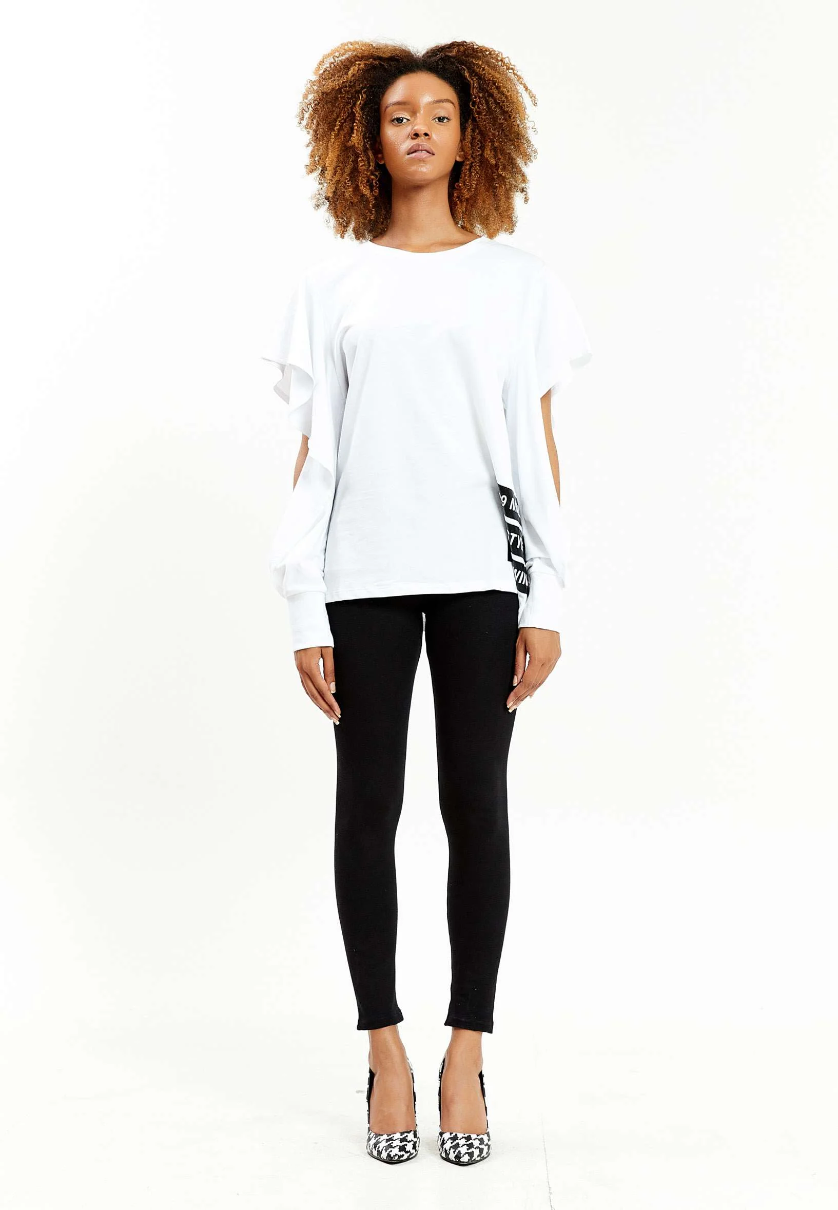 Long Sleeve Printed Regular Blouse kmy10443 - Image 2