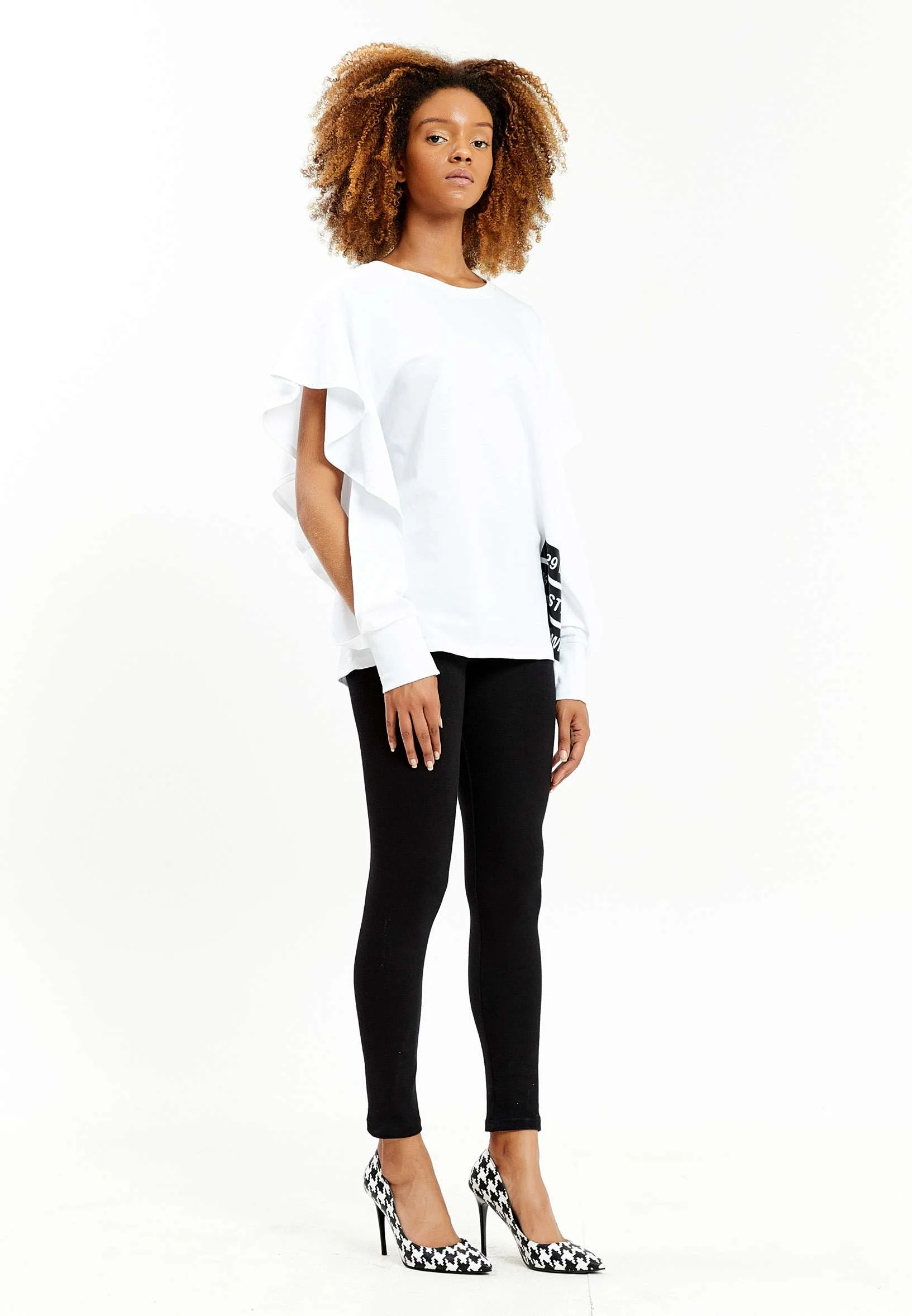 Long Sleeve Printed Regular Blouse kmy10443 - Image 3
